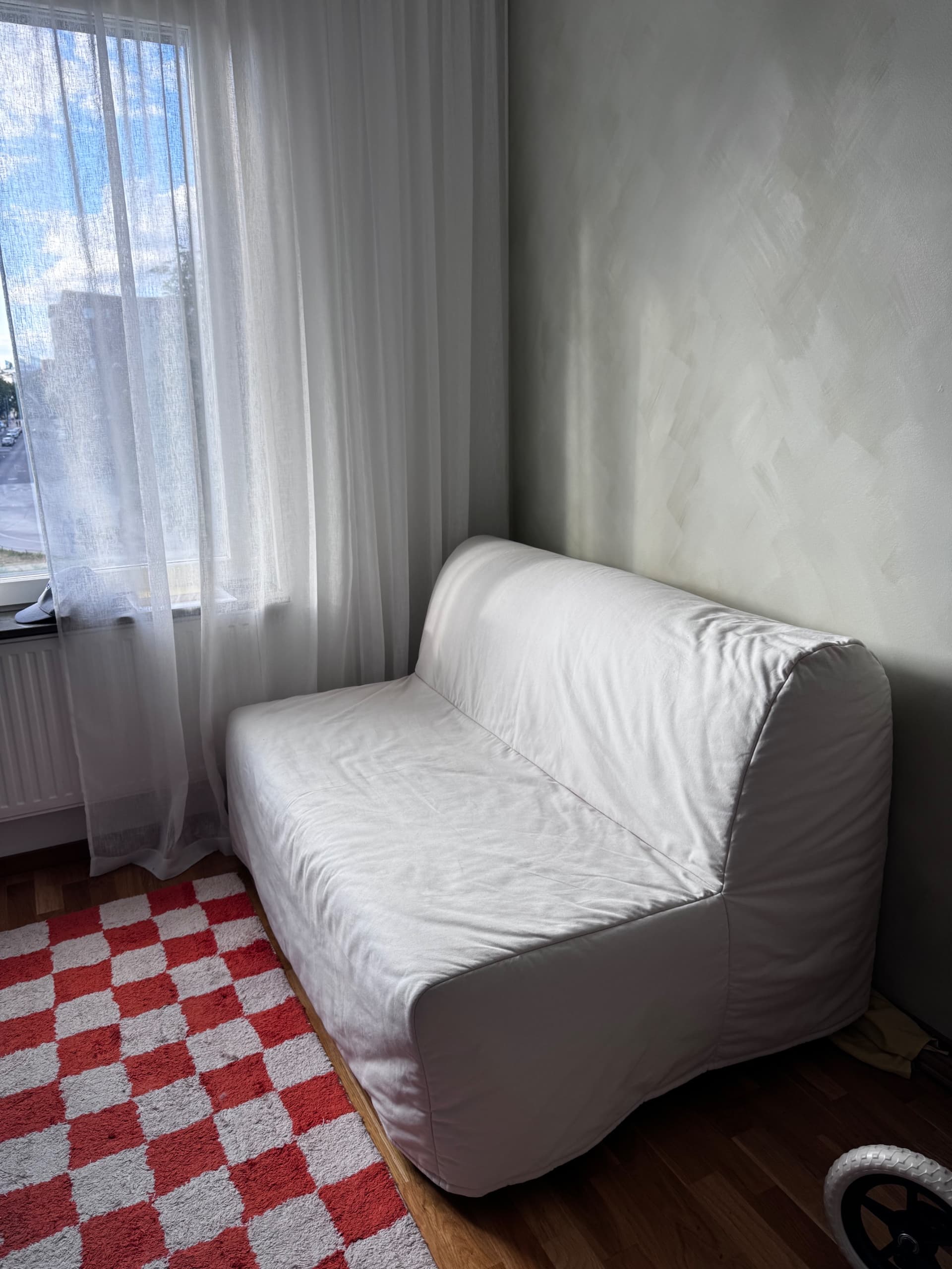 LYCKSELE LÖVÅS 2-sits bäddsoffa, Ransta natur