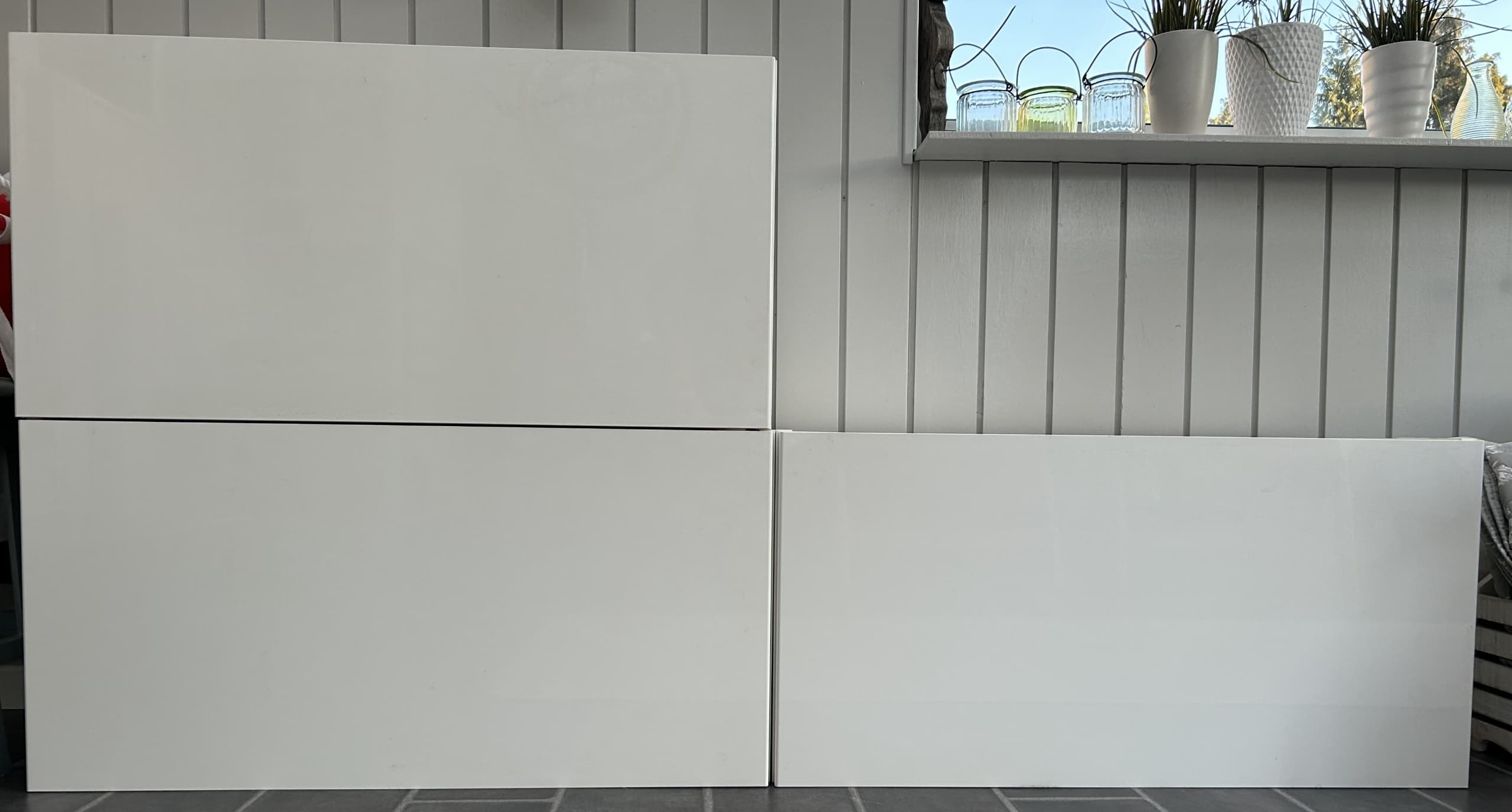 METOD wall cabinet horizontal, white/Ringhult white, 80x40 cm
