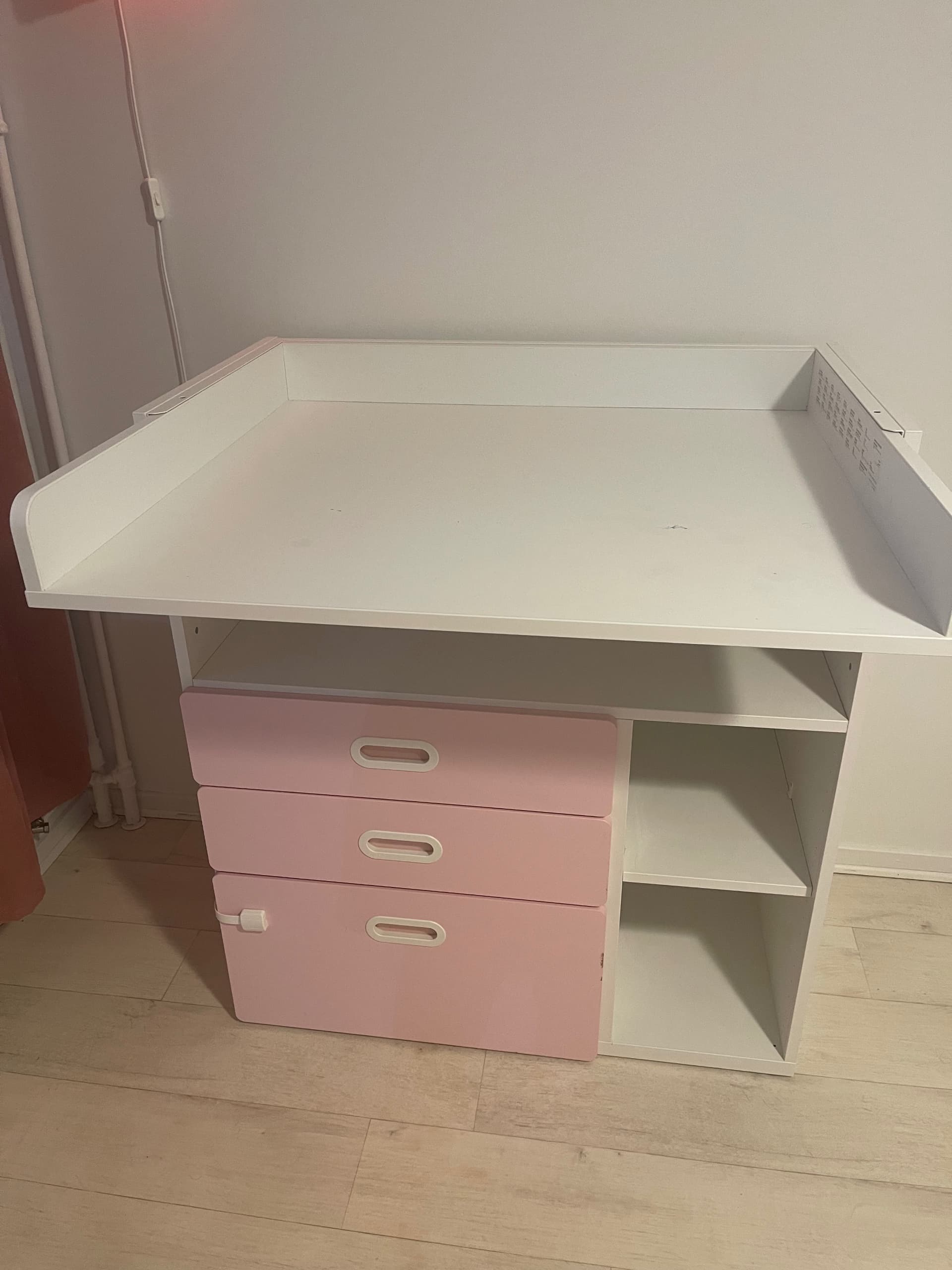 SMÅSTAD changing table/desk, white