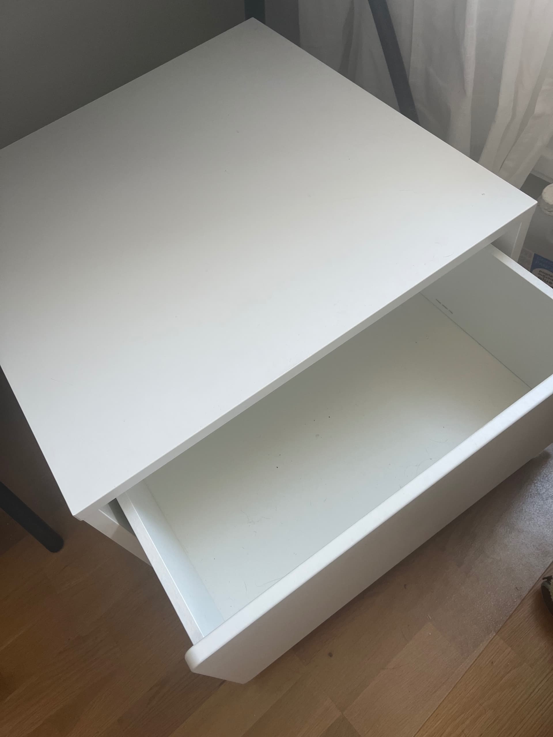 SLÄKT storage box with castors, white, 62x62x35 cm