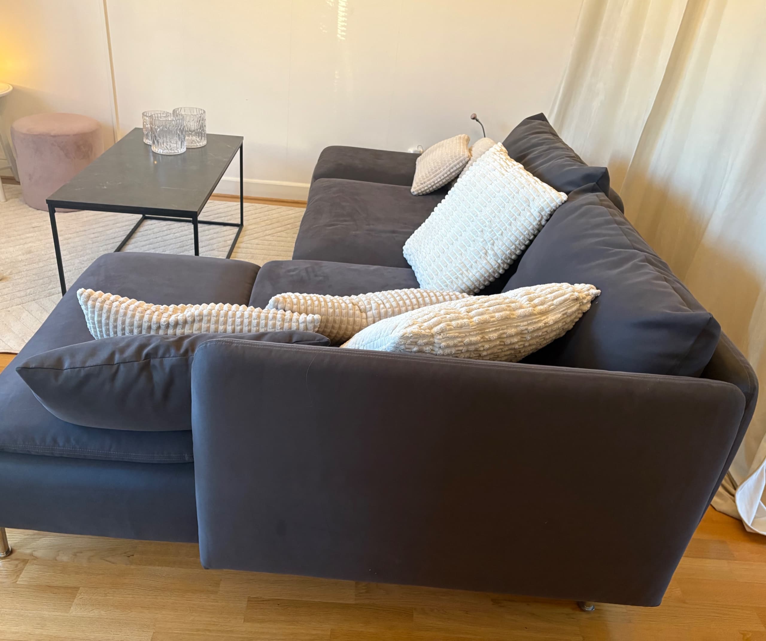 SÖDERHAMN chaise longue, Gunnared medium grey
