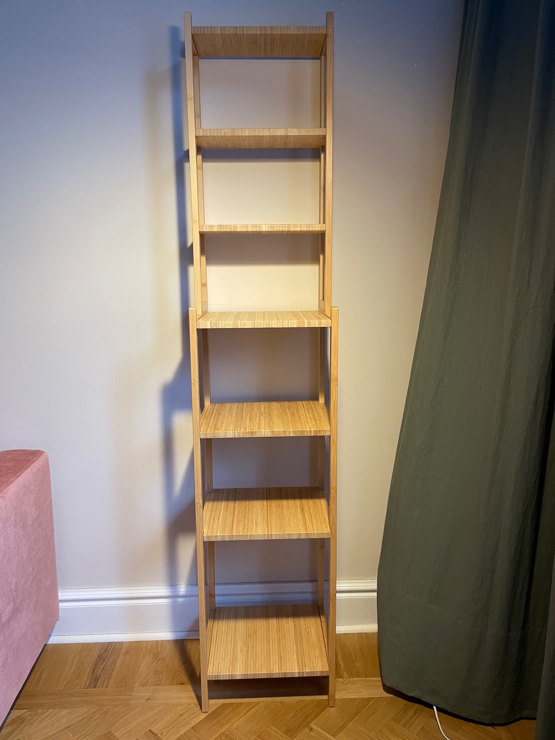 RÅGRUND shelving unit, bamboo, 33 cm