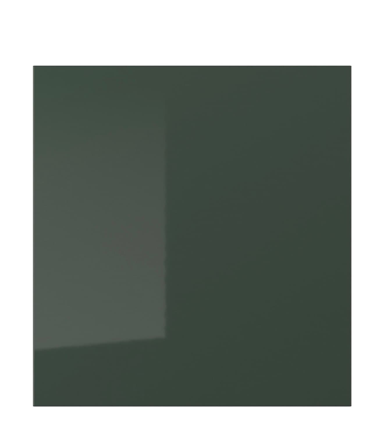 SELSVIKEN door, high-gloss dark olive-green, 60x64 cm