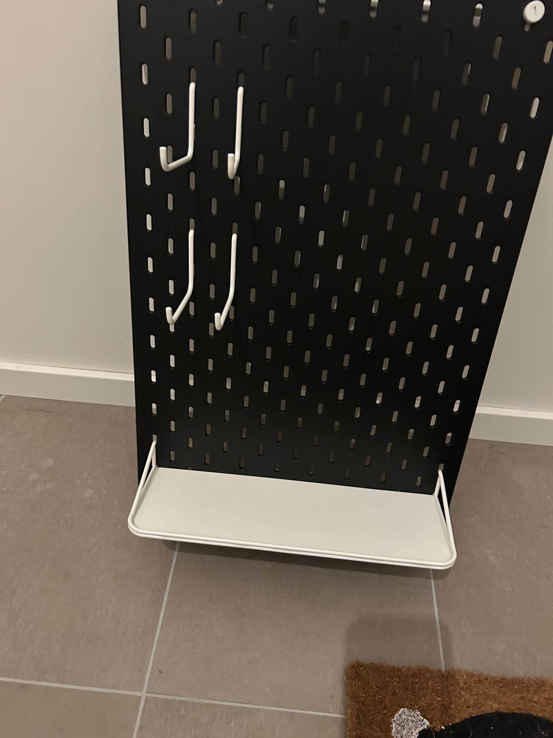 SKÅDIS pegboard combination, black, 36x56 cm