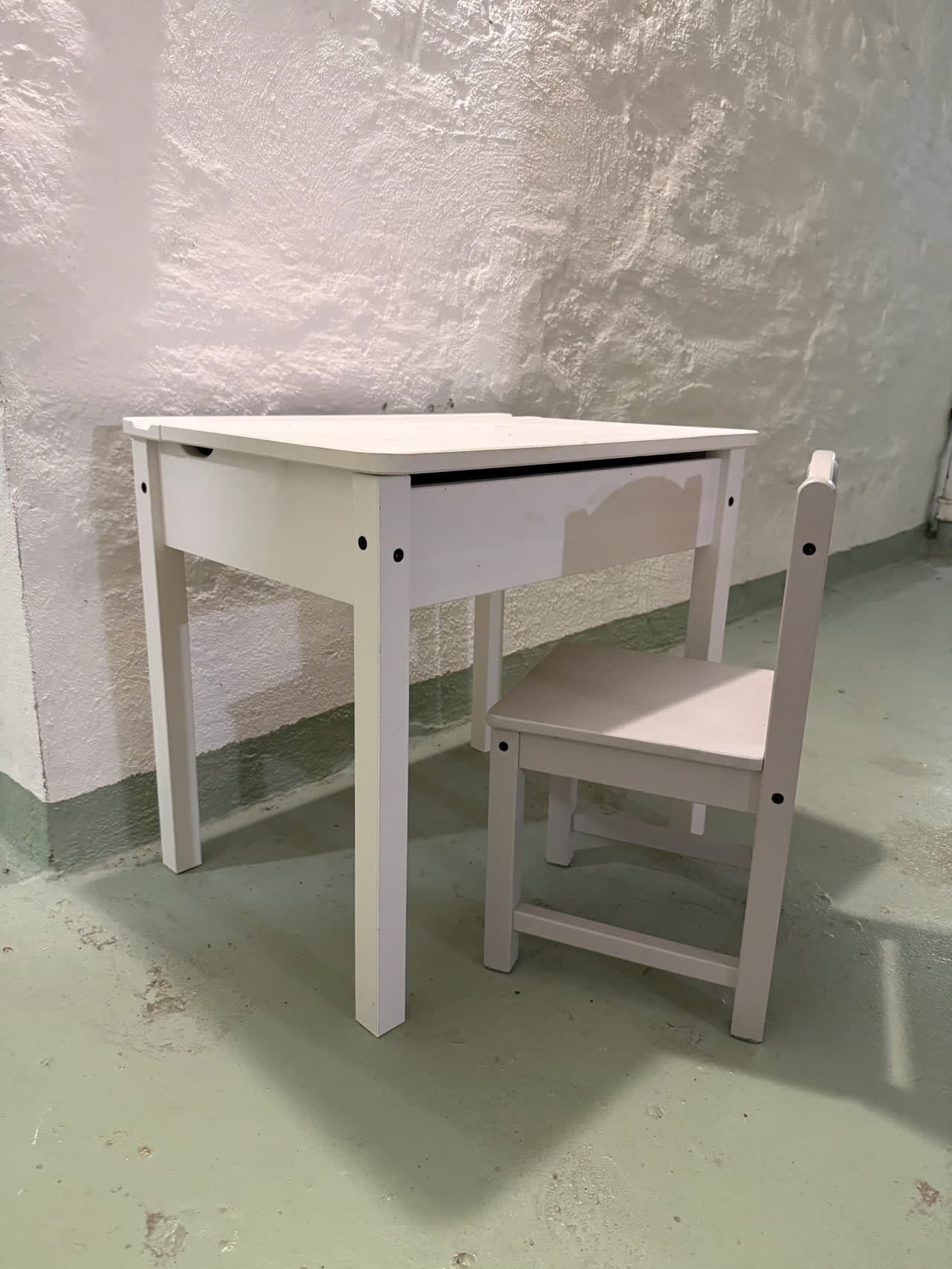 SUNDVIK children's desk, white, 60x45 cm