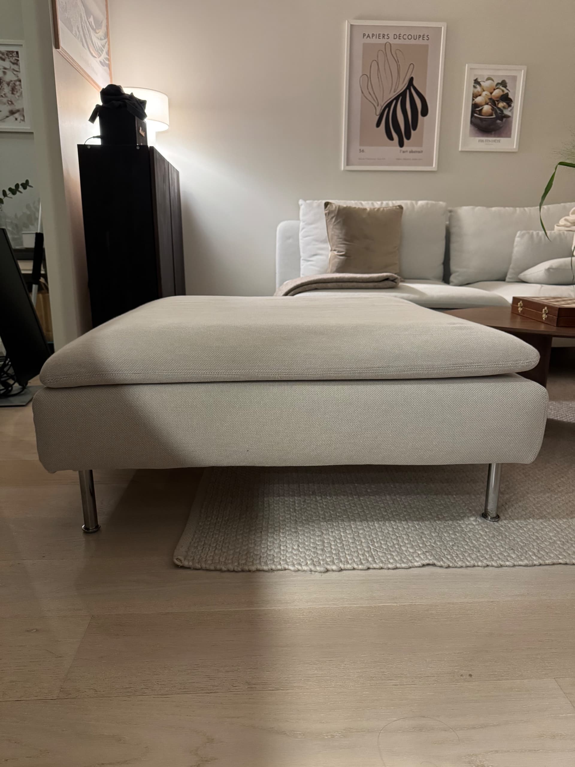 SÖDERHAMN footstool, Gunnared beige