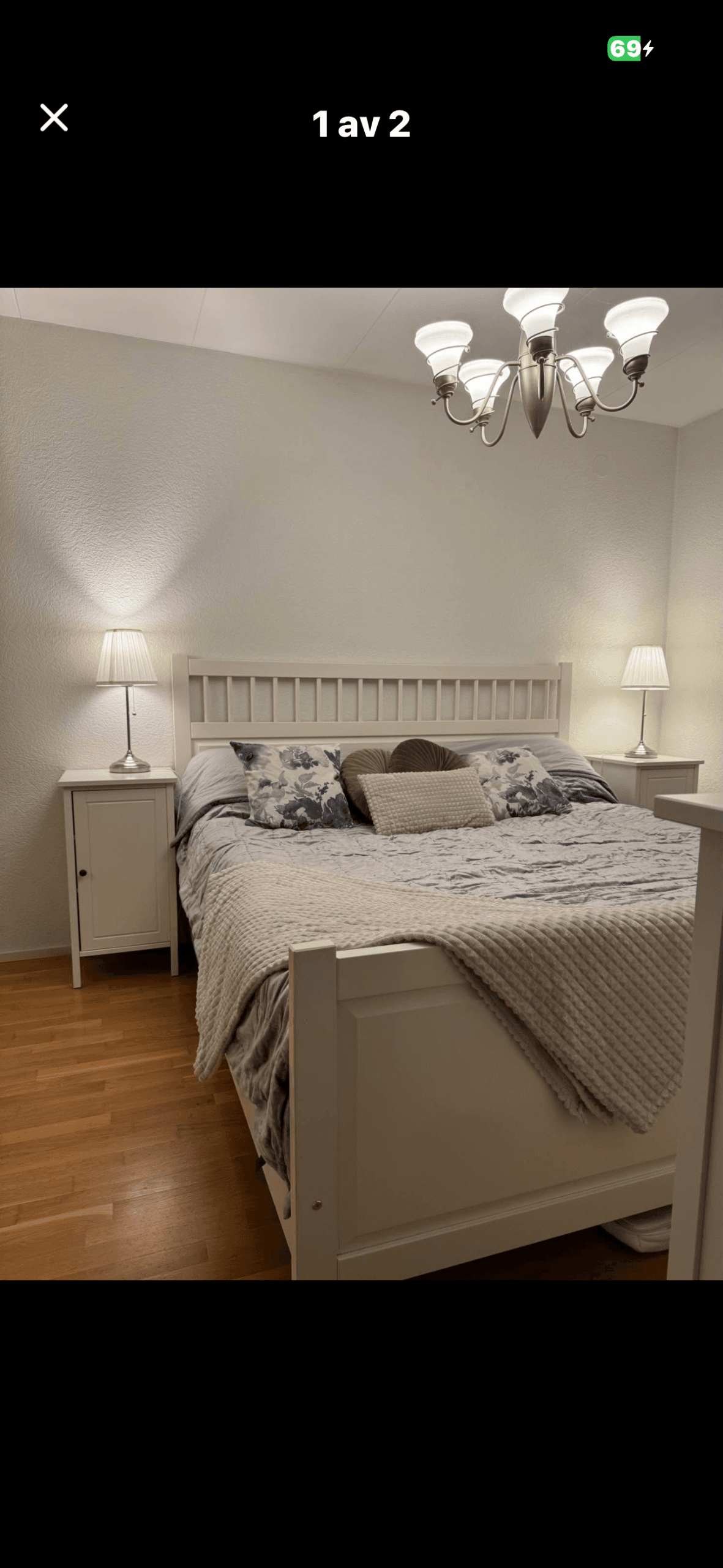 HEMNES sängstomme med 4 sänglådor, vitbets/Luröy, 180x200 cm