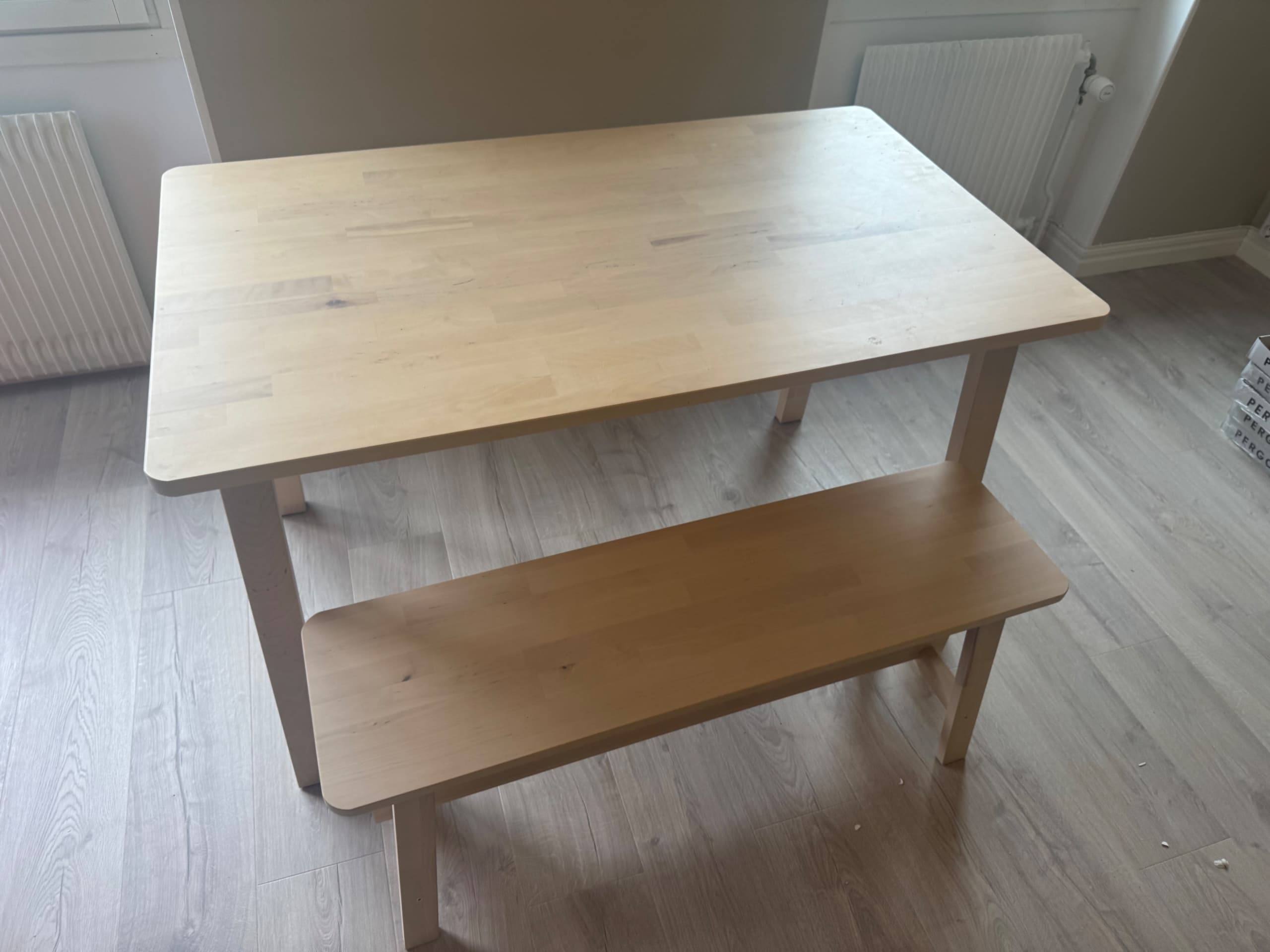 NORRÅKER Bänk, björk