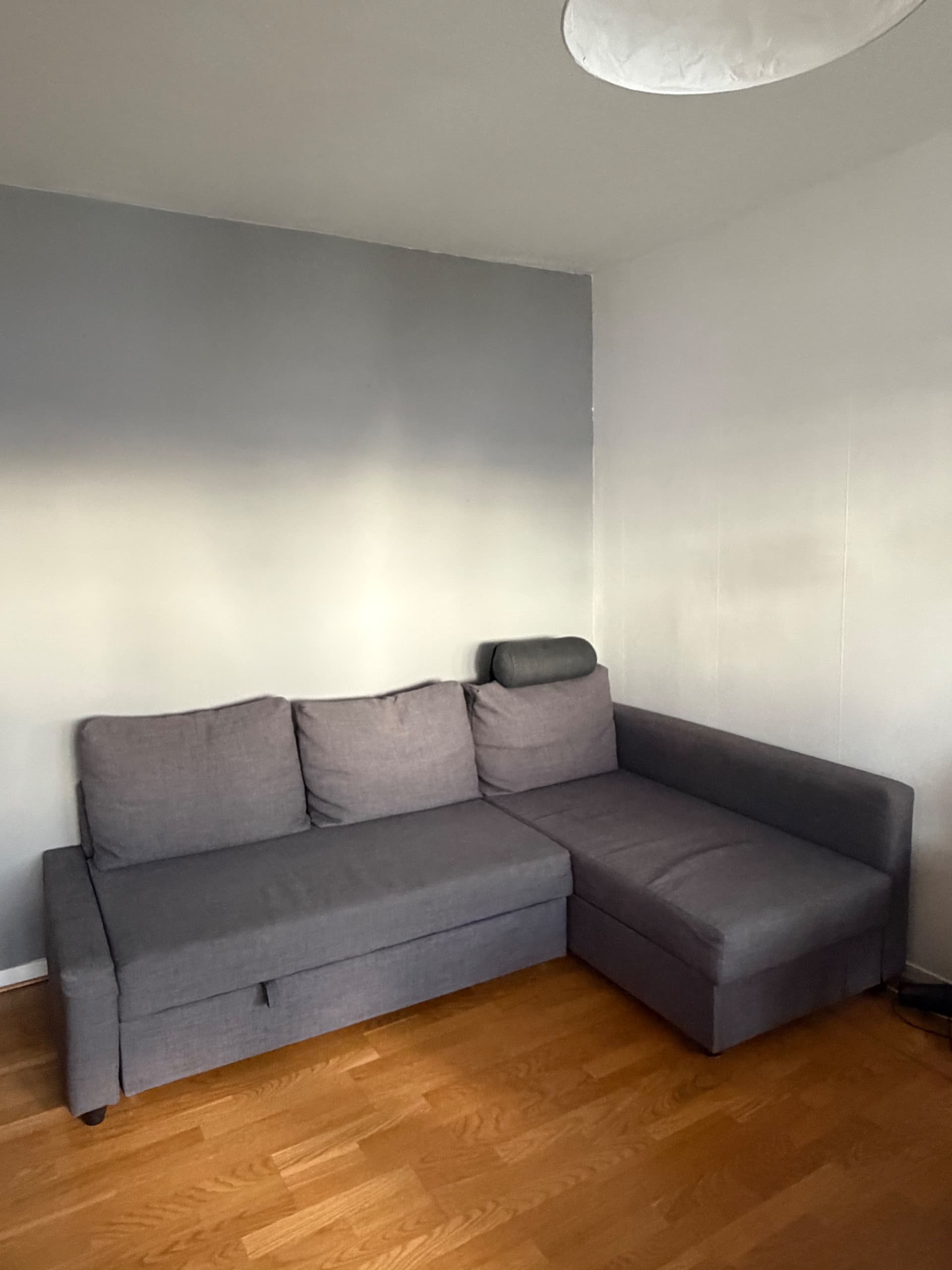 FRIHETEN BÄDDSOFFA corner sofa-bed with storage, Skiftebo dark grey