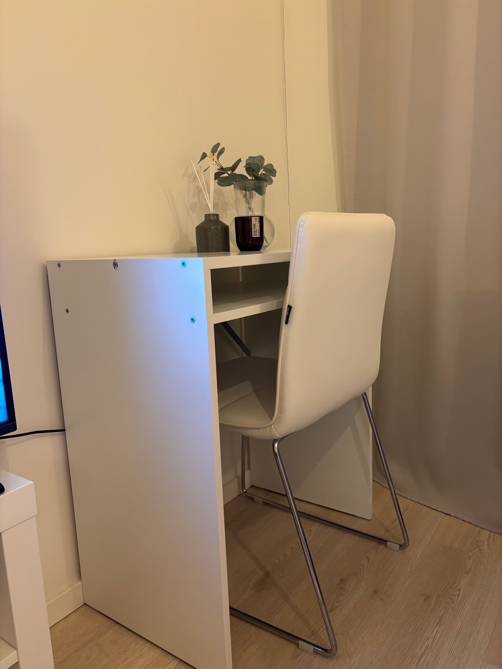 TORALD desk, white, 65x40 cm