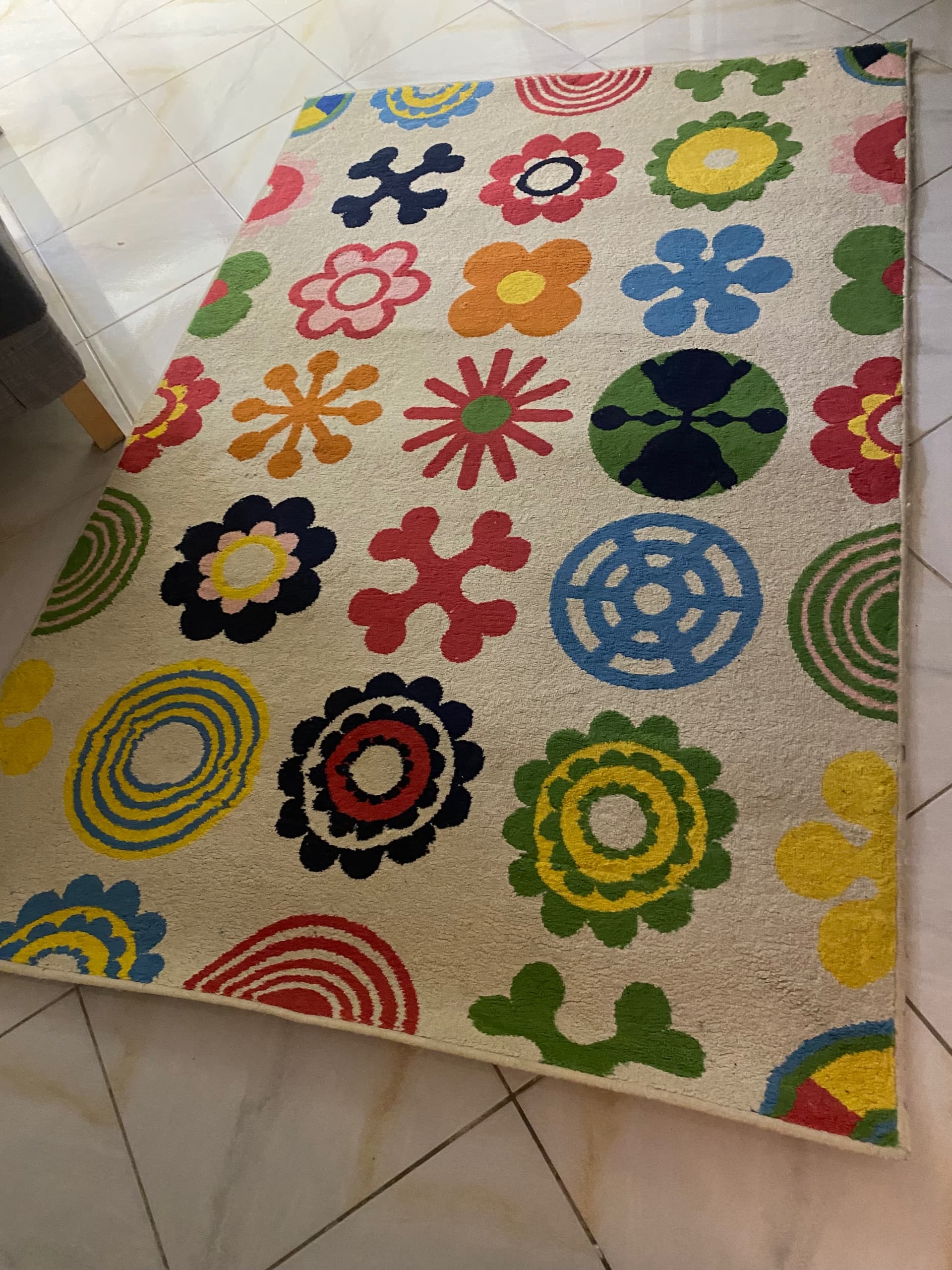 MATTOR rug, harlequin pattern/multicolour, 130x160 cm