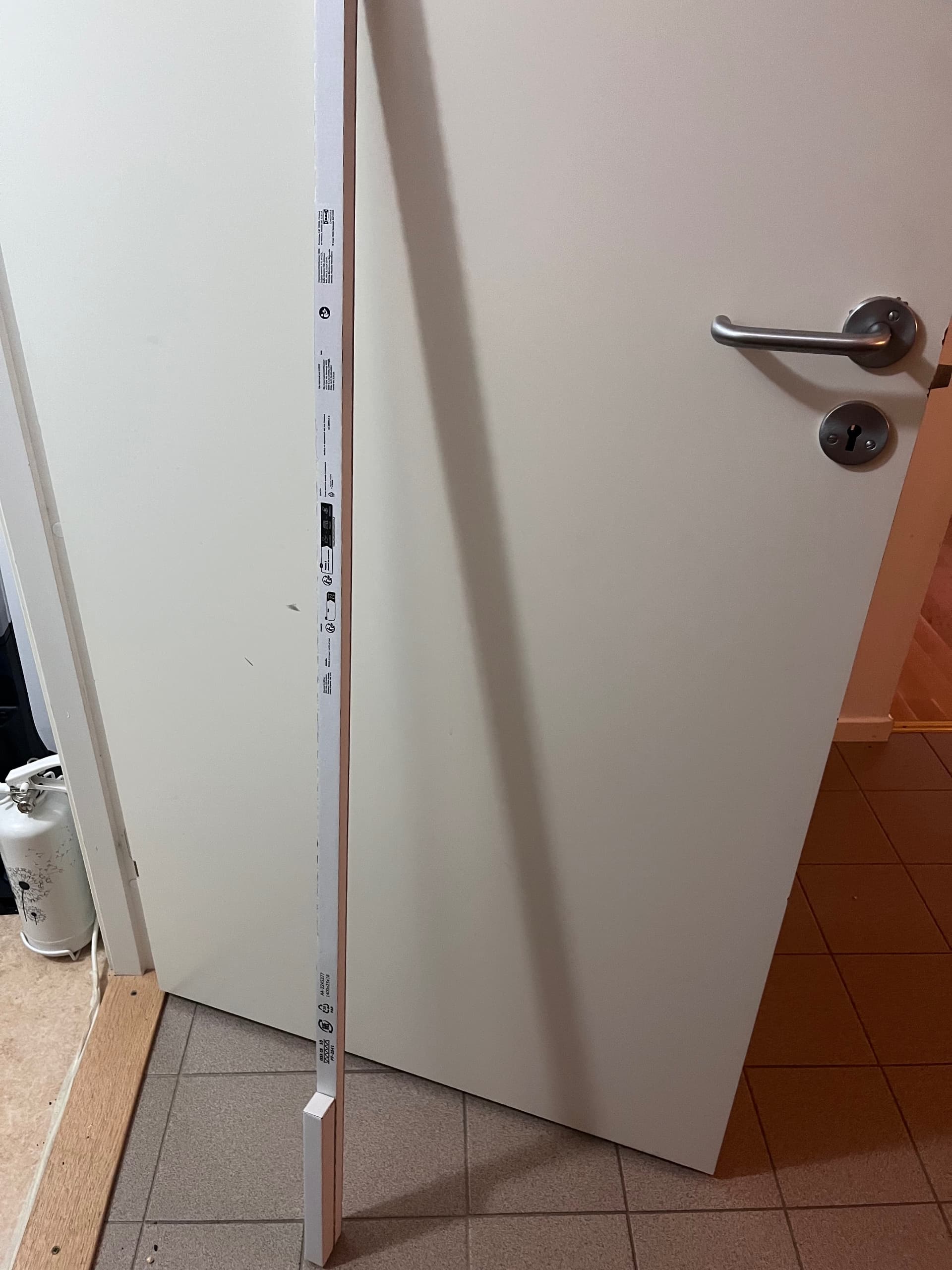 VIDGA gardinskena, 1 spår, takbeslag ingår/vit, 140 cm
