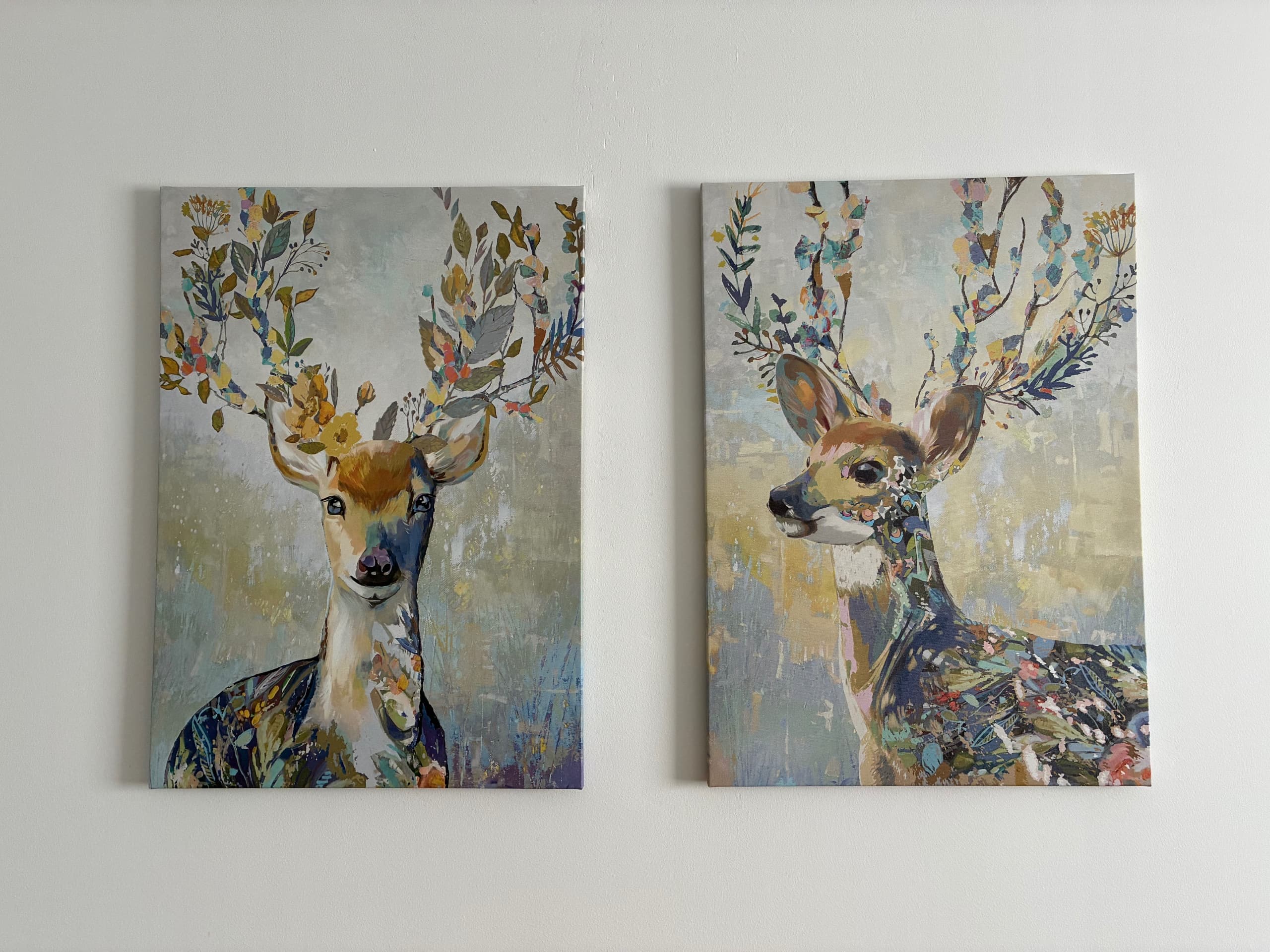 PJÄTTERYD tavla, färgglad ren, 50x70 cm