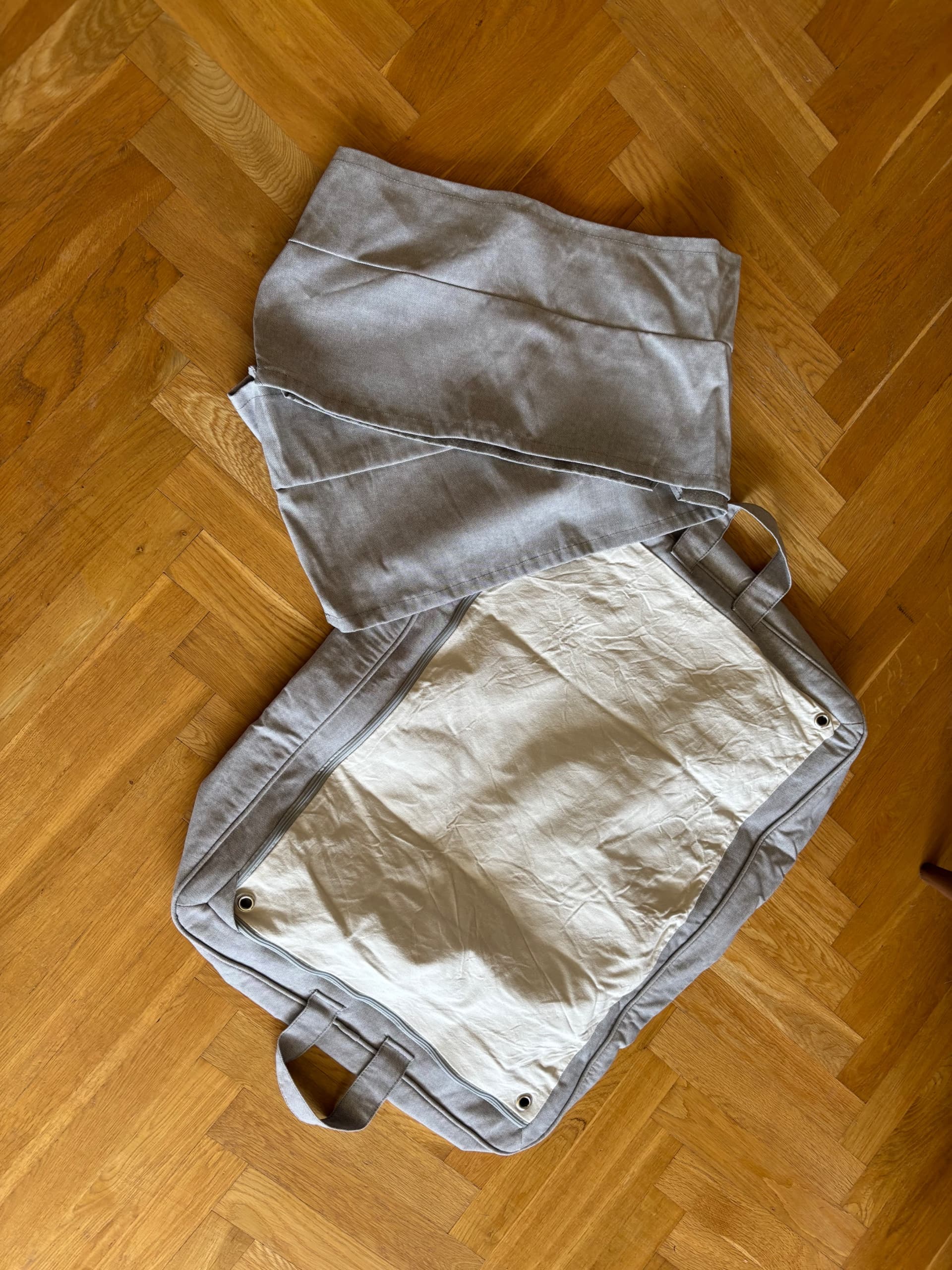 EKTORP KLÄDSEL cover for footstool, Kilanda light beige
