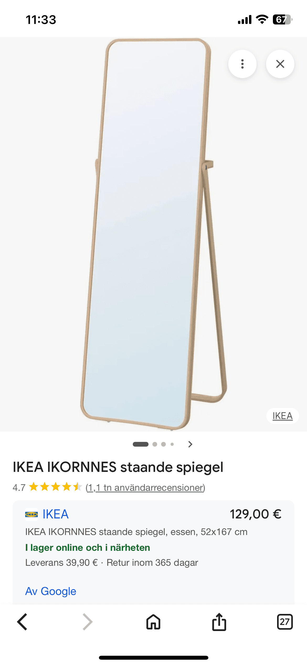 ENHET spegel & spegelskåp