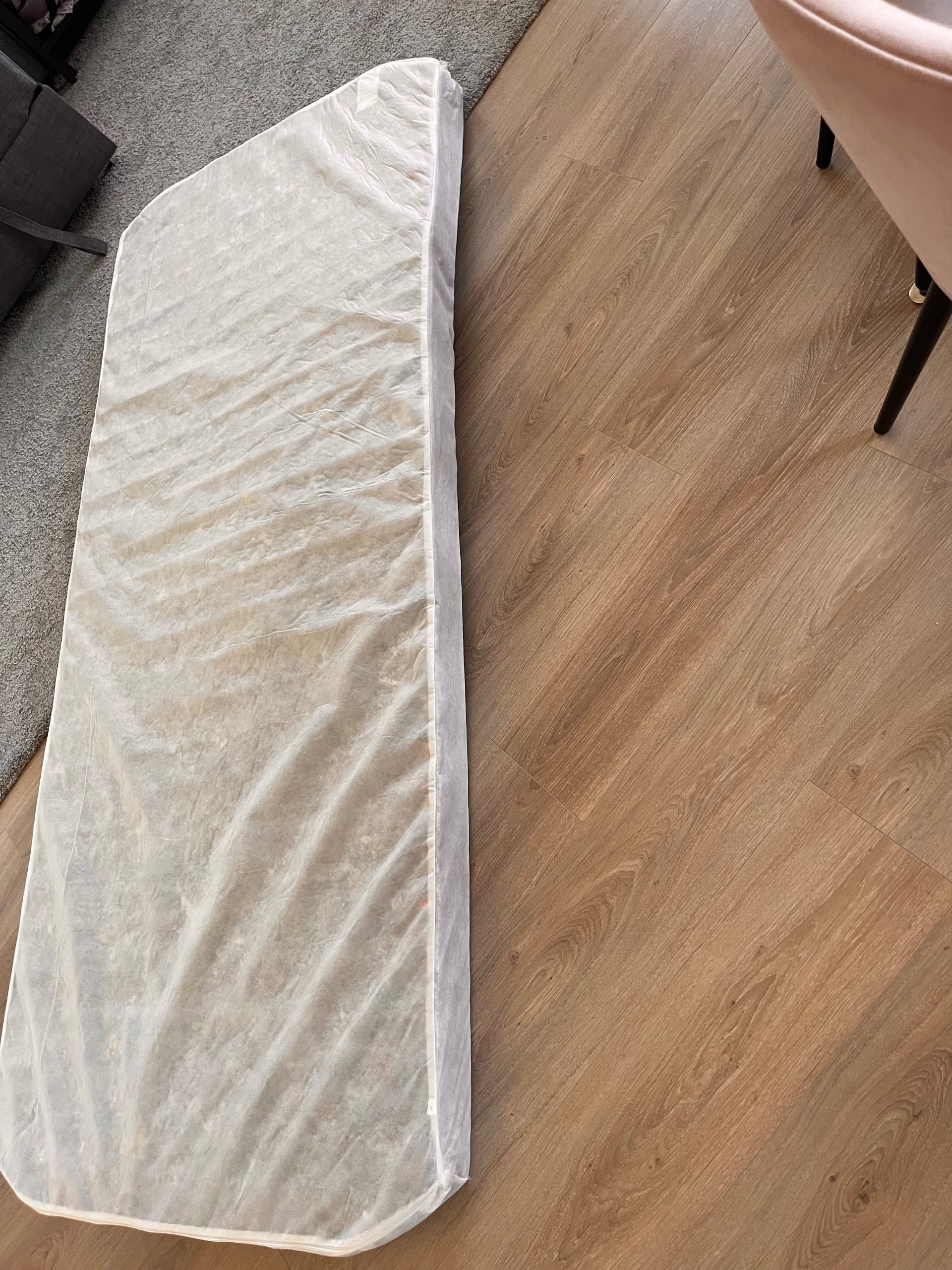 FÖLUNGEN resårkärna, vitstopp, 90x200 cm