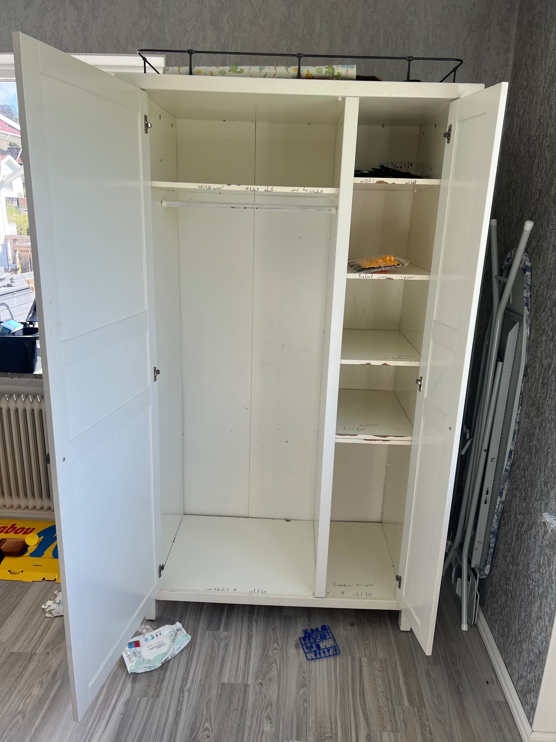 PAX / FORSAND wardrobe, white/white, 100x60x201 cm