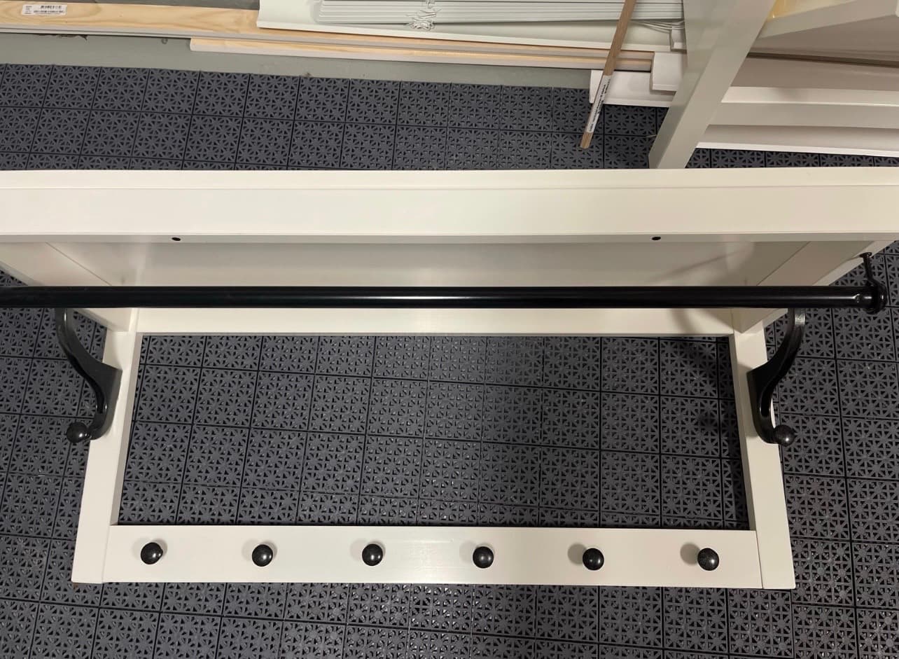 HEMNES hatthylla, vit, 85 cm