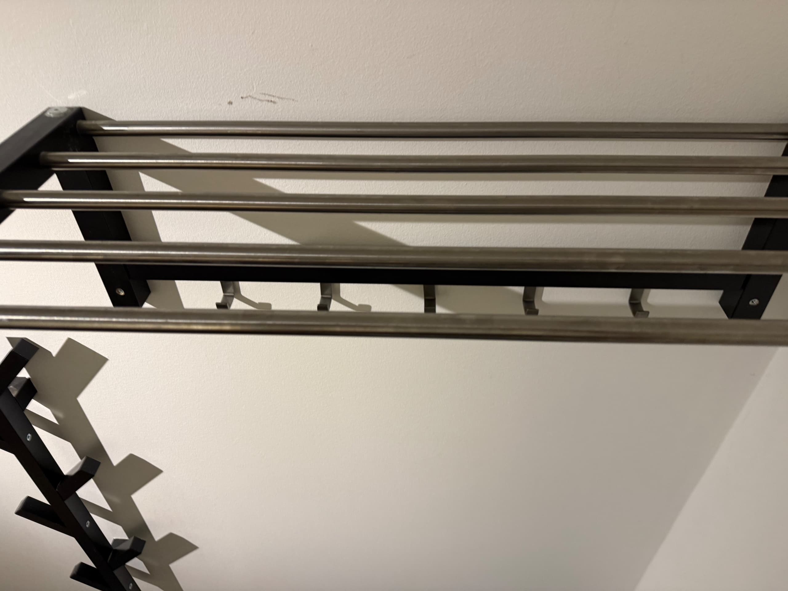 TJUSIG hat rack, black, 79 cm