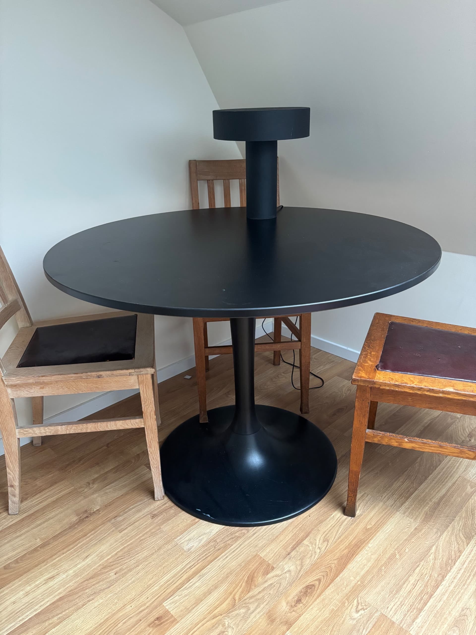 DOCKSTA table, black/black, 103 cm