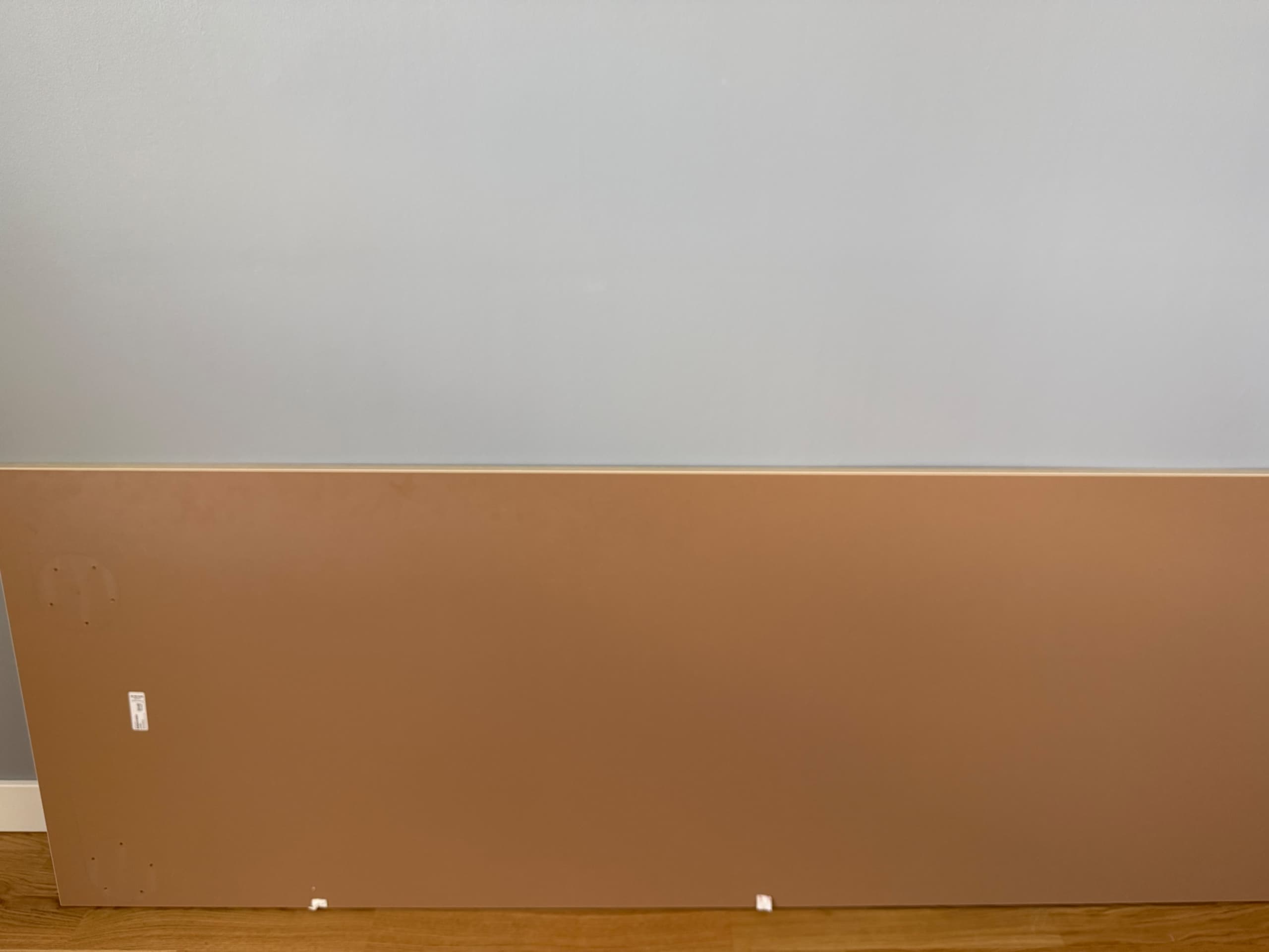 EKBACKEN worktop, light oak effect/laminate, 246x2.8 cm