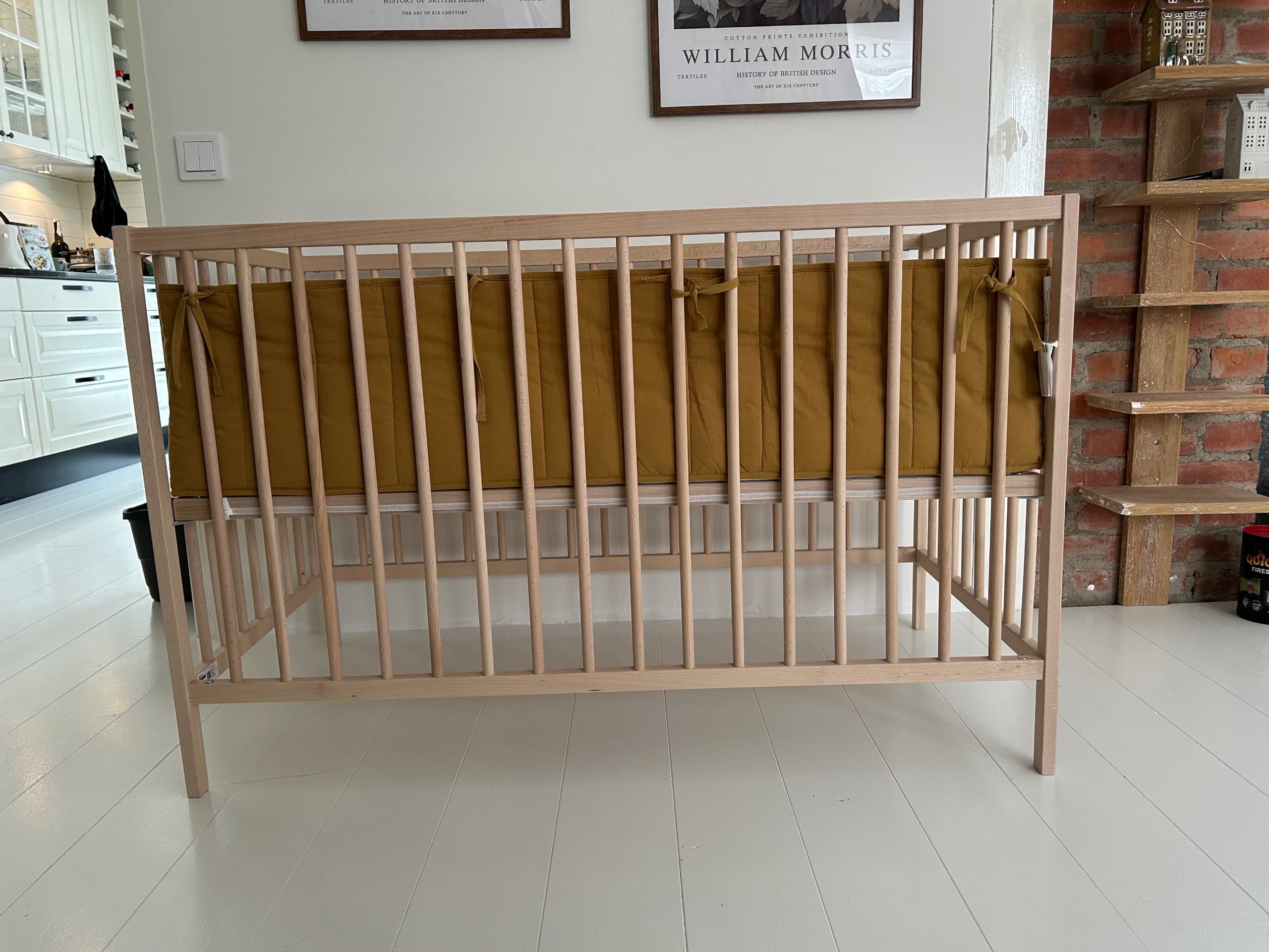 SNIGLAR cot, beech, 60x120 cm
