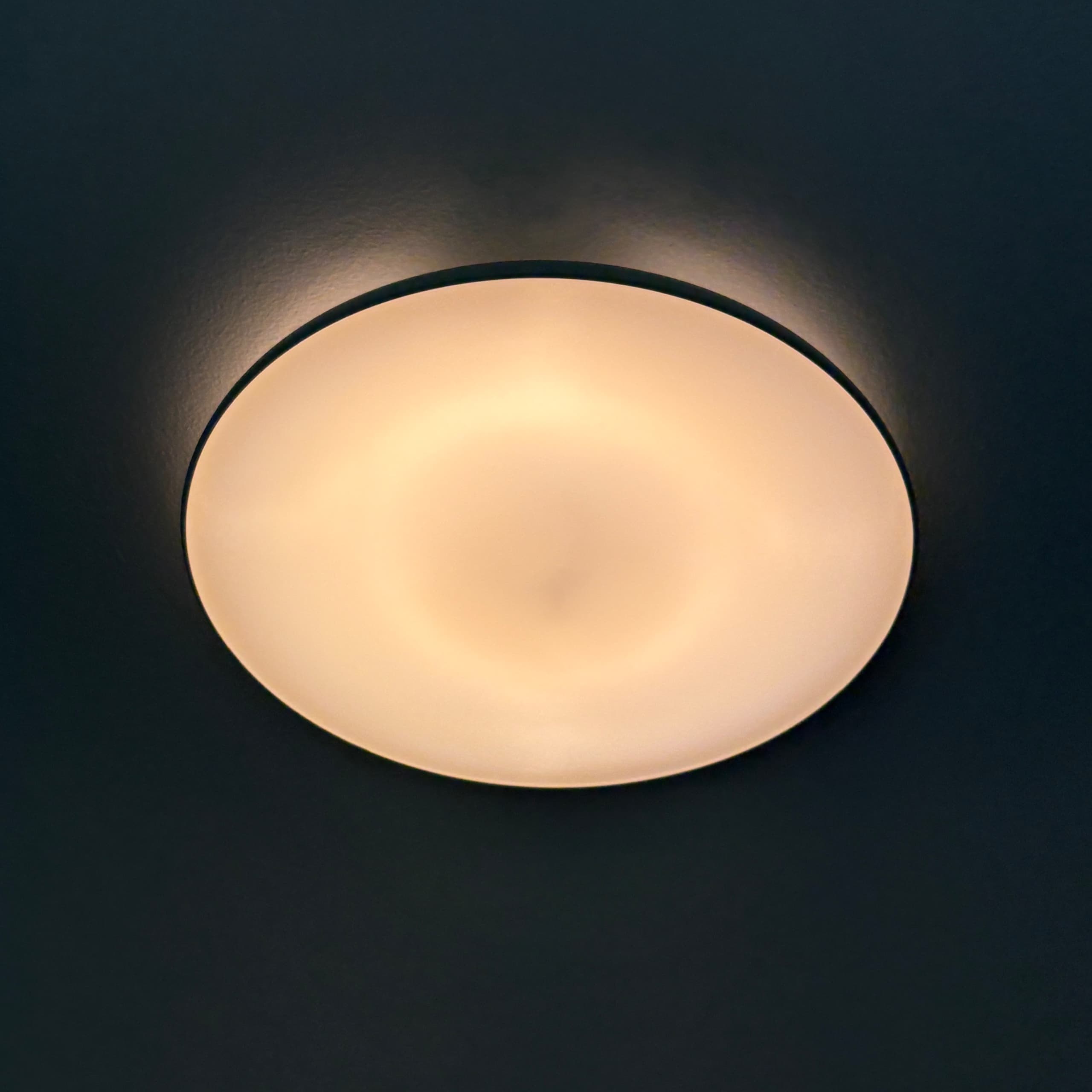 NYMÅNE LED ceiling lamp, white, 45 cm