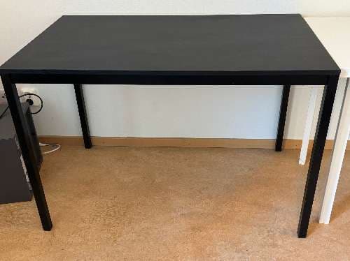SANDSBERG table, black, 110x67 cm