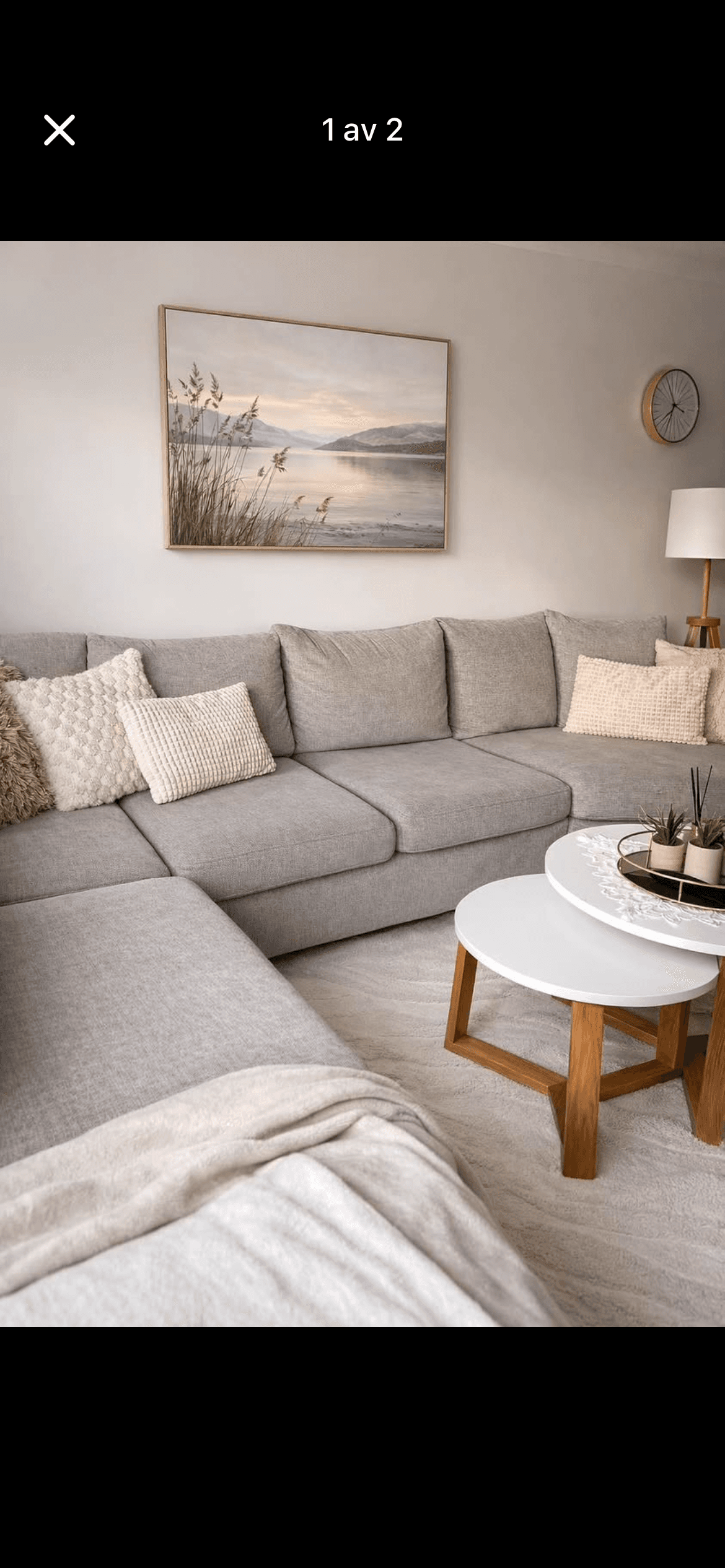 SÖDERHAMN hörnsoffa, 6-sits, Tallmyra vit/svart