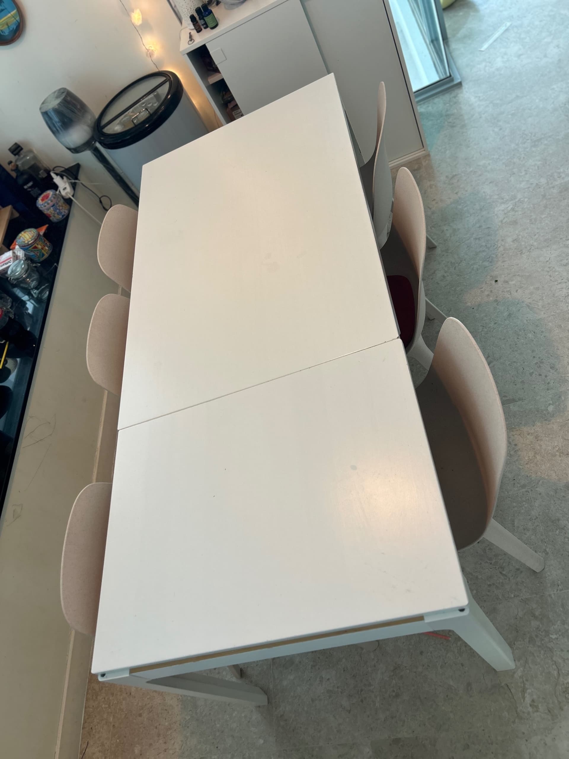 EKEDALEN extendable table, white, 80/120x70 cm