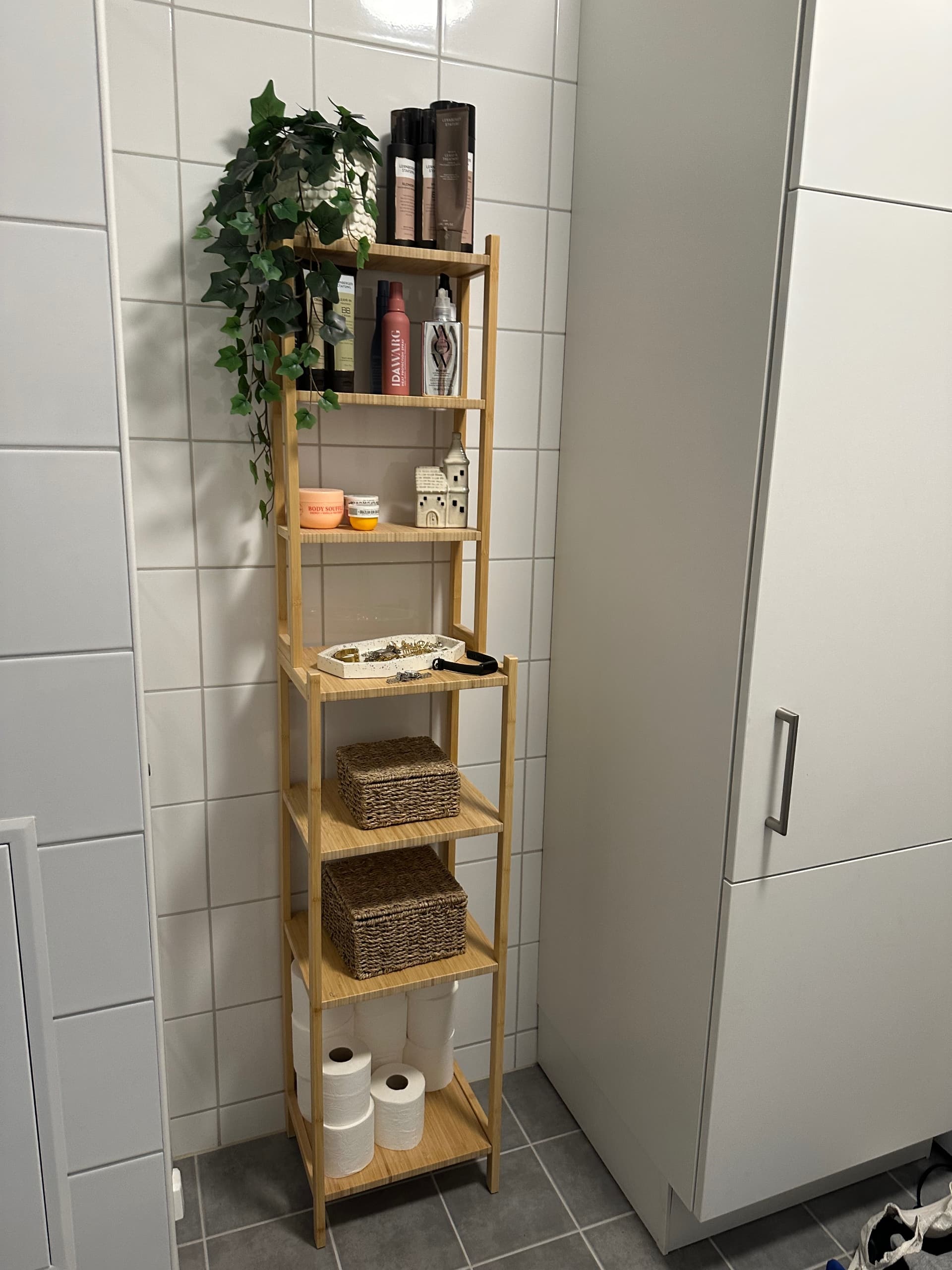 RÅGRUND shelving unit, bamboo, 33 cm