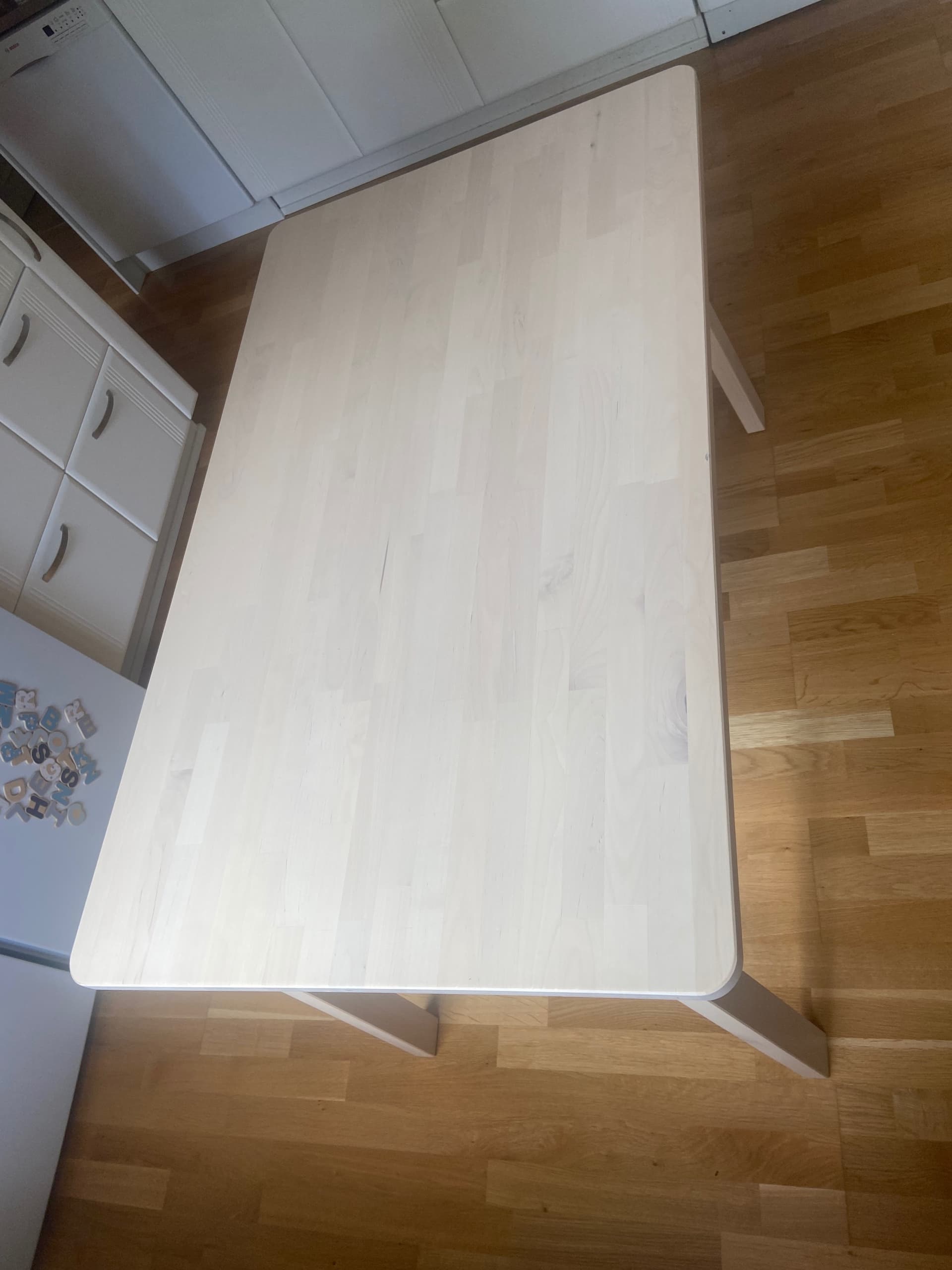 NORRÅKER table, birch, 125x74 cm