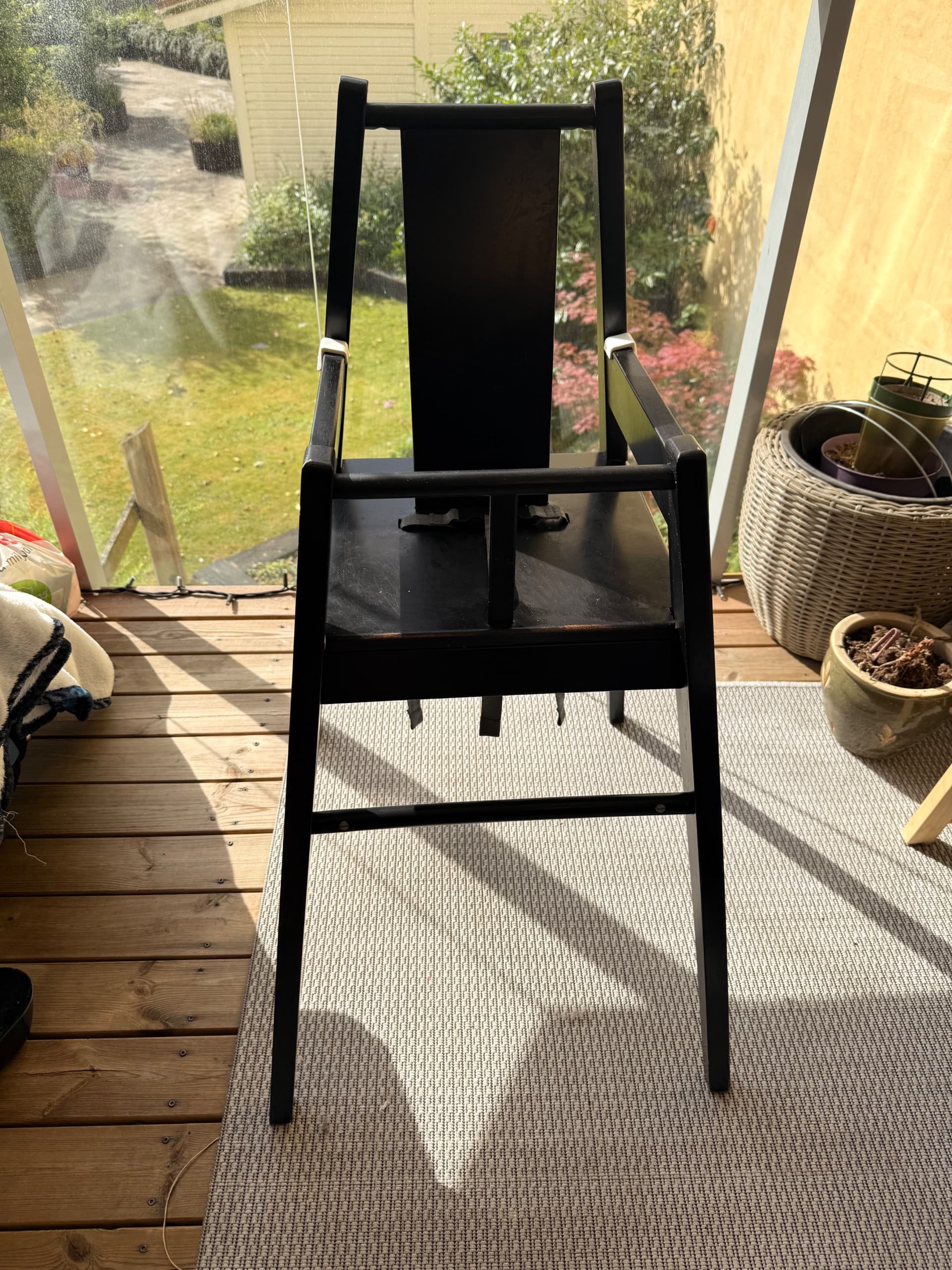 BLÅMES highchair with tray, black