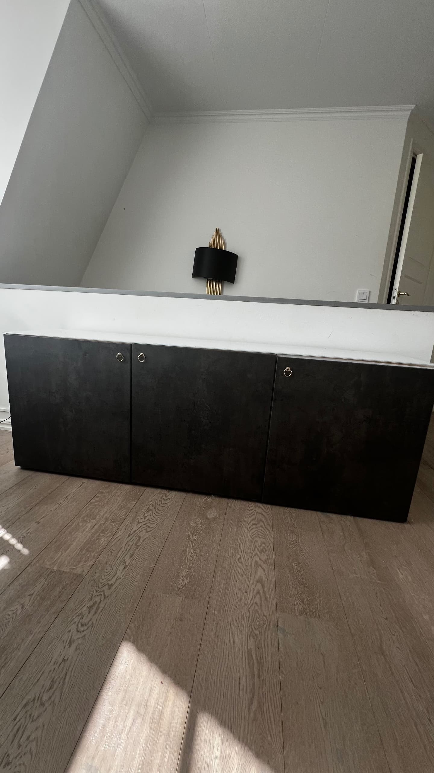 BESTÅ förvaring med dörrar, mörkgrå/Kallviken/Stubbarp mörkgrå, 180x42x74 cm