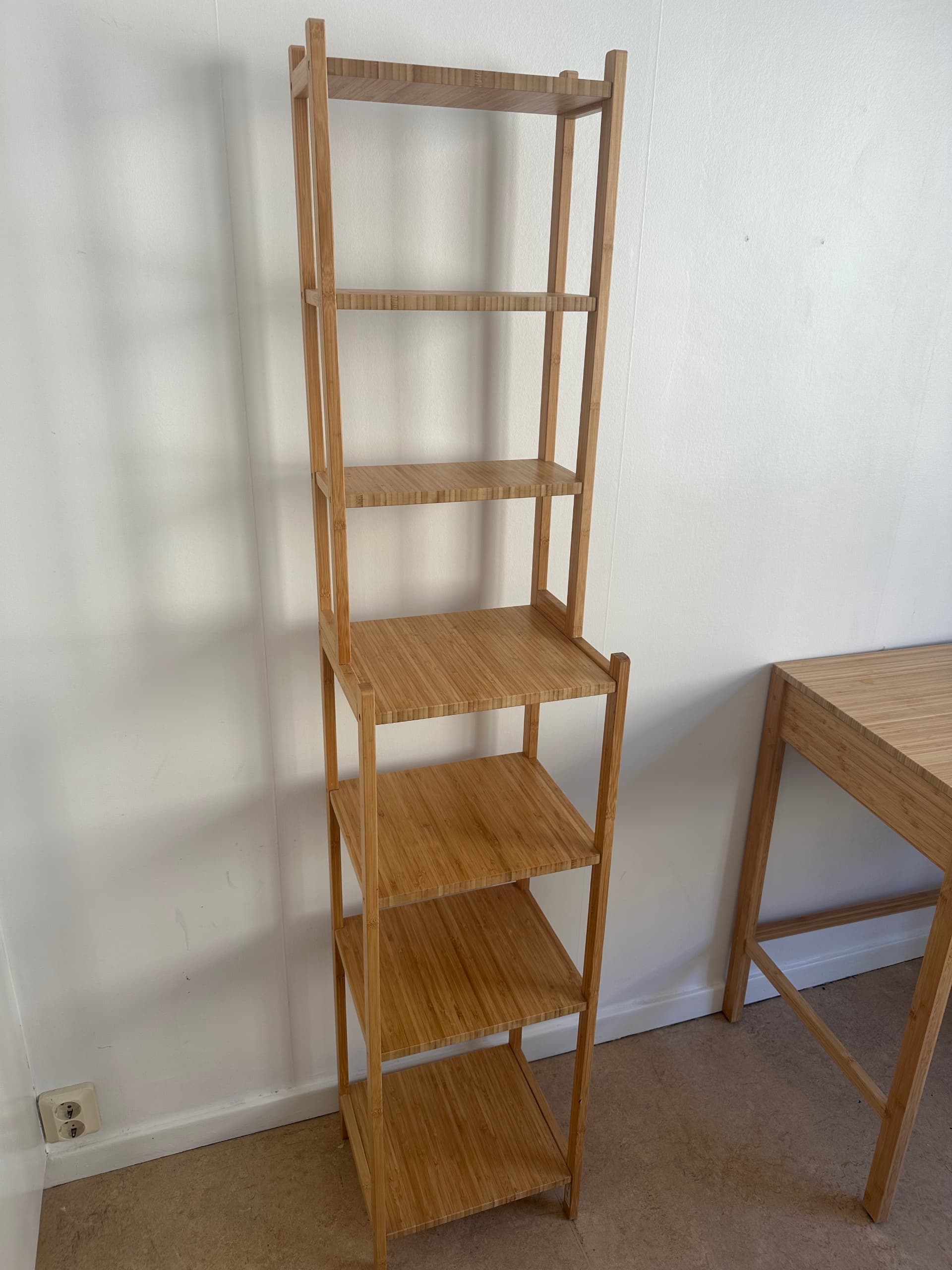 RÅGRUND shelving unit, bamboo, 33 cm
