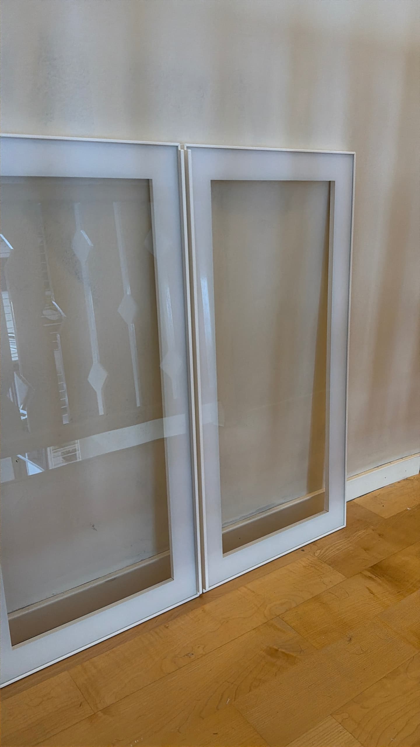 HEJSTA vitrindörr, vit/klarglas, 40x80 cm