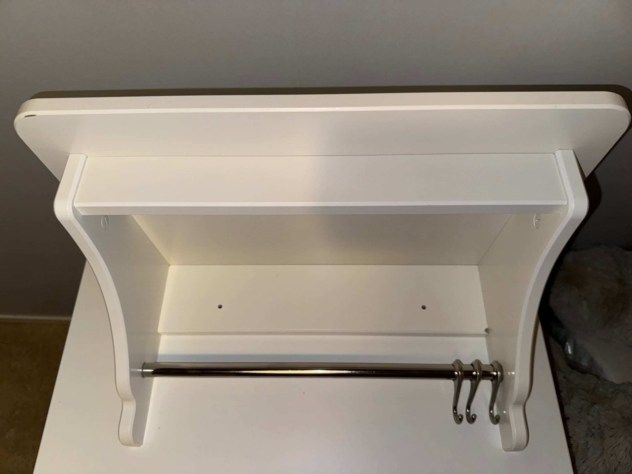 TORNVIKEN wall shelf, off-white, 50 cm