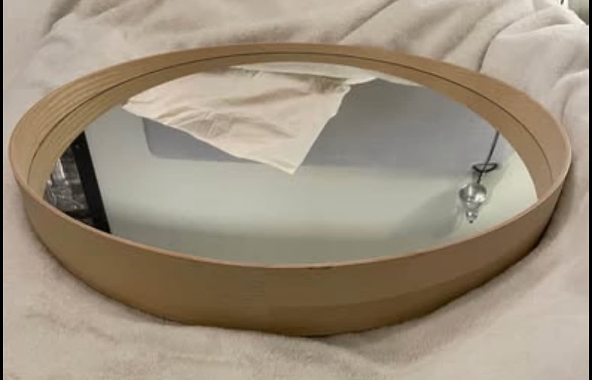 STOCKHOLM spegel, ekfaner, 80 cm