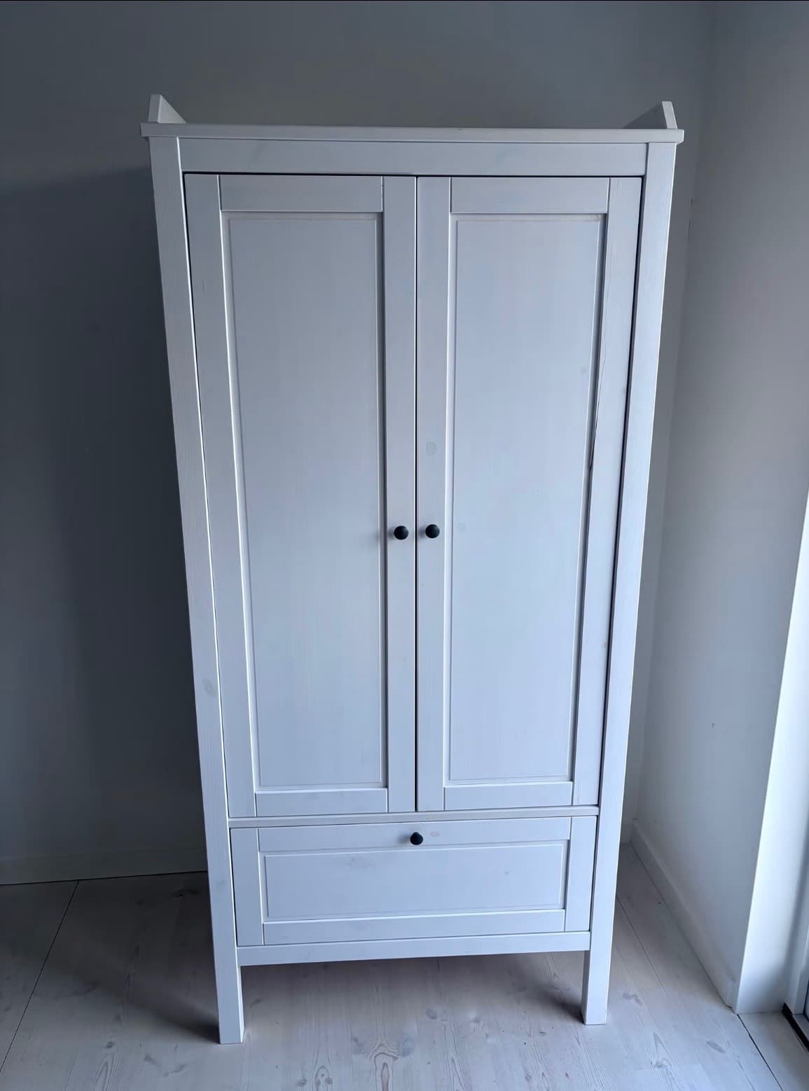 SUNDVIK wardrobe, white, 80x50x171 cm