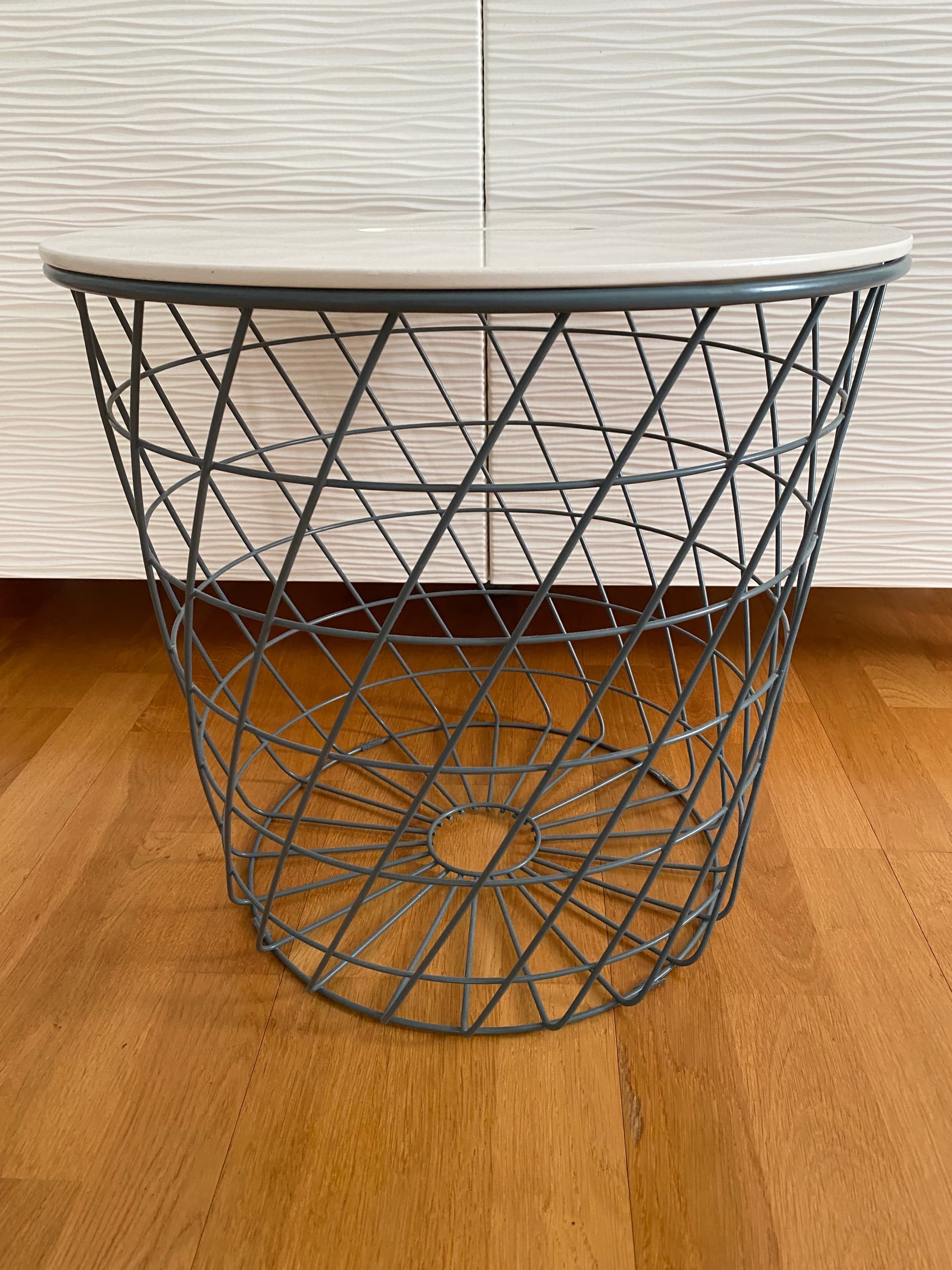 KVISTBRO storage table, white, 44 cm