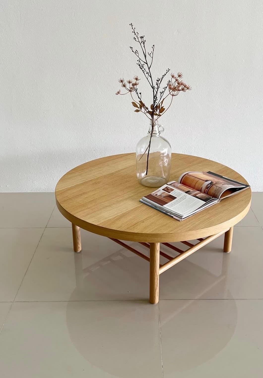 LISTERBY soffbord, ekfaner, 90 cm