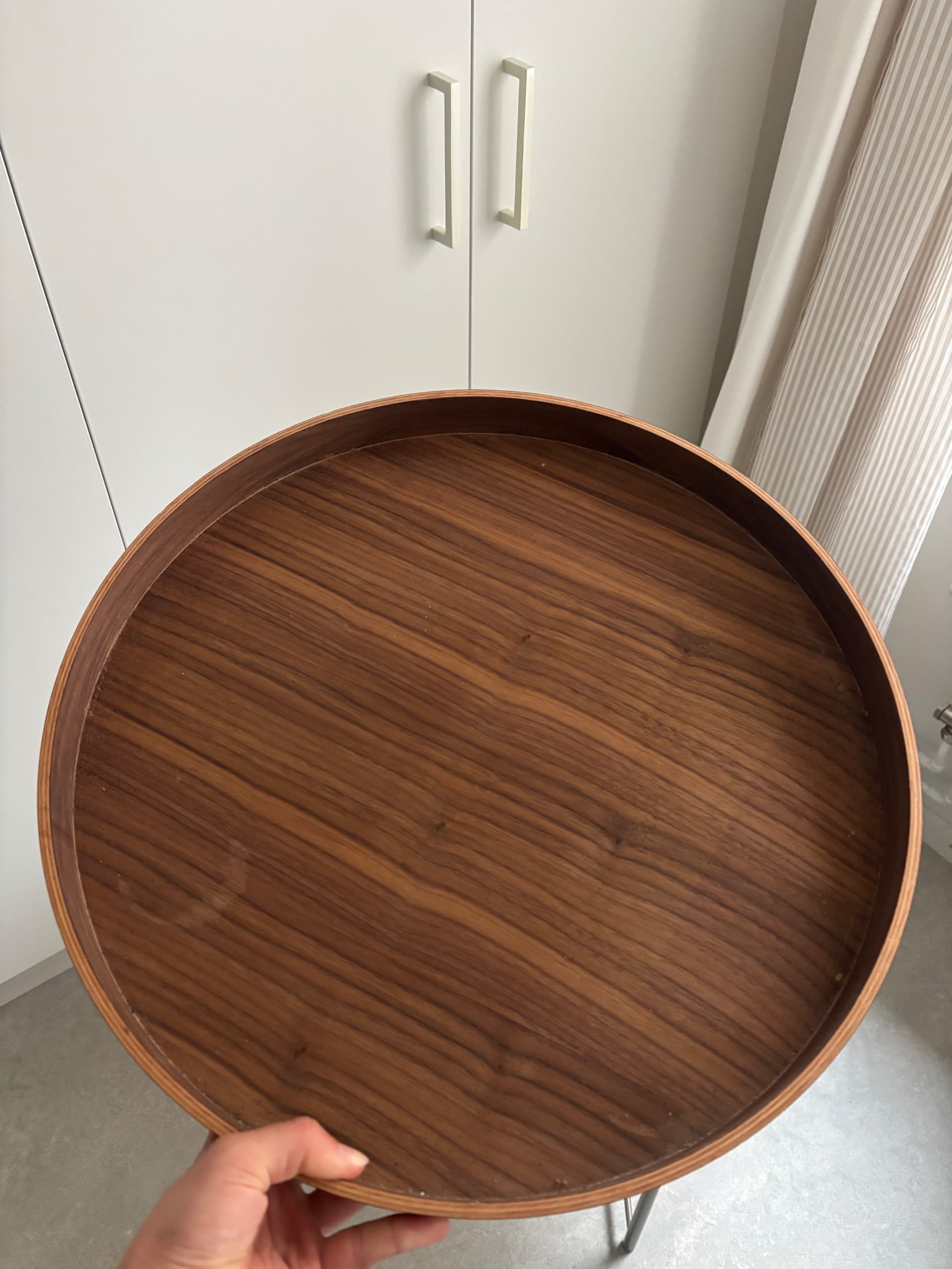 OMBONAD tray, walnut, 42 cm