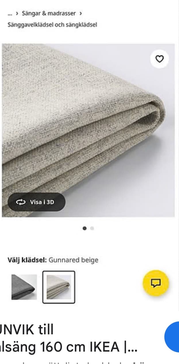 LILLFJÄLLET cover divan bed with storage, Tibbleby dark beige, 160x200 cm