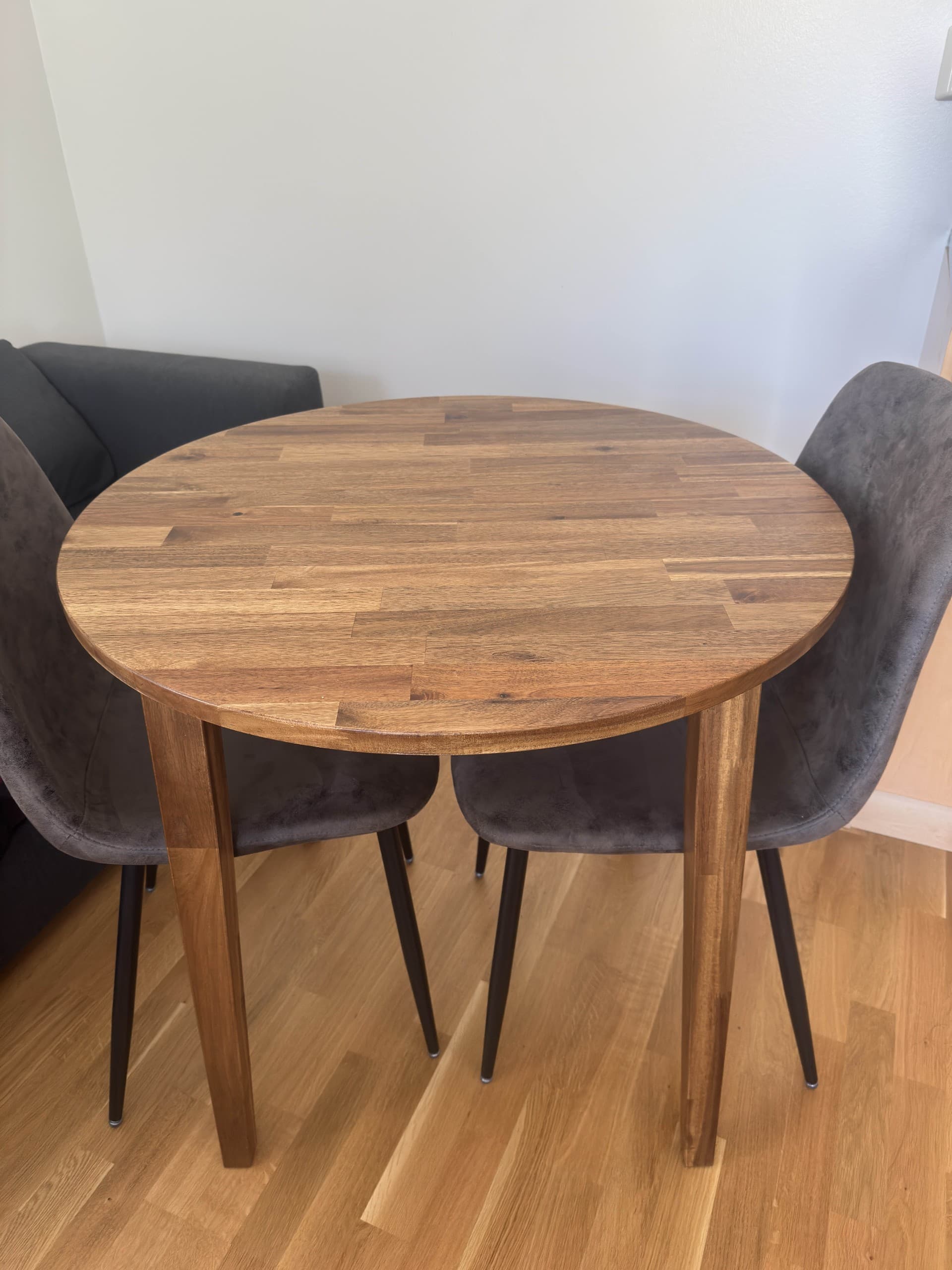 NACKANÄS bord, akacia, 80 cm
