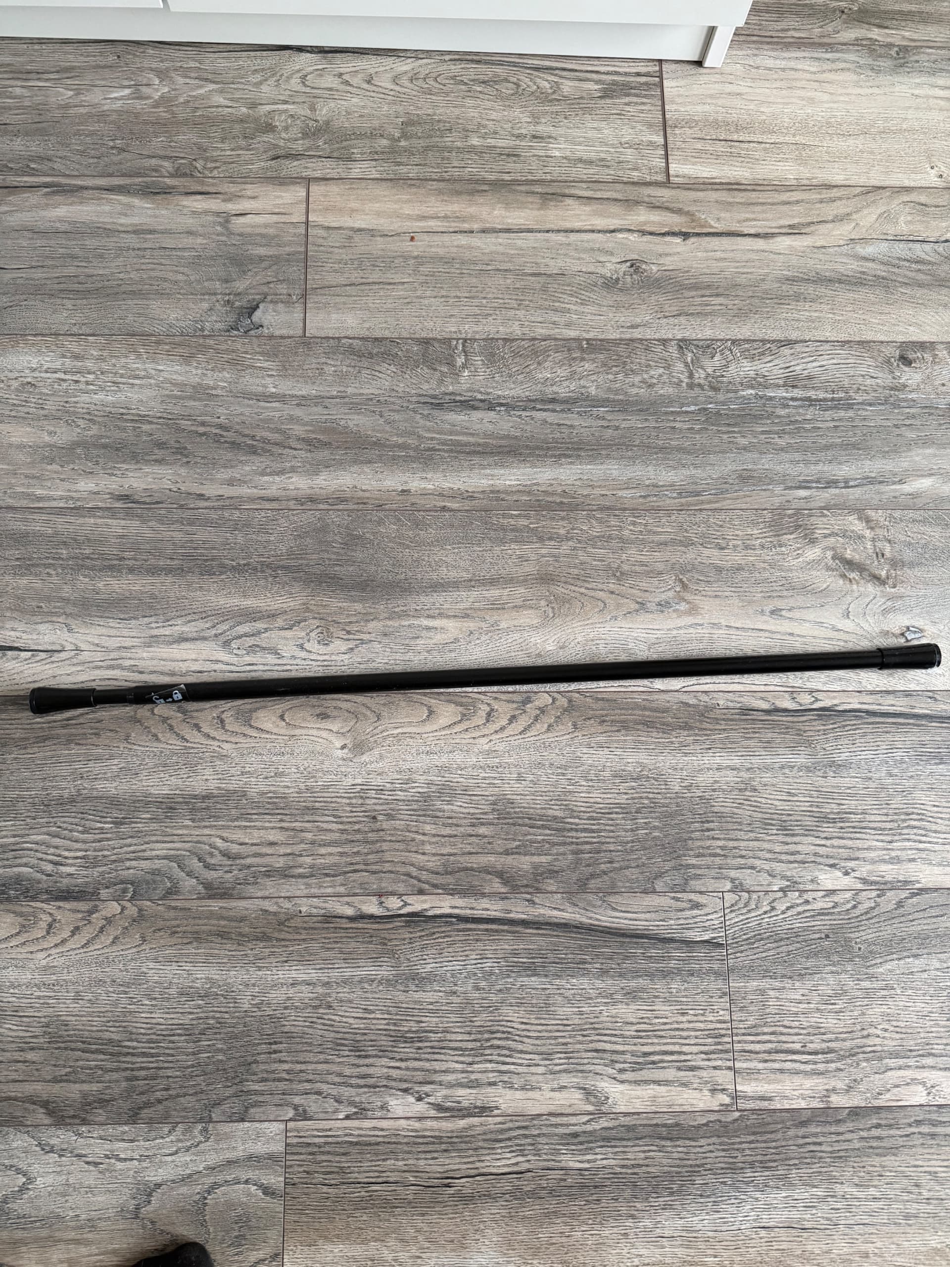 FJÄDRANDE gardinstång, svart, 70-120 cm