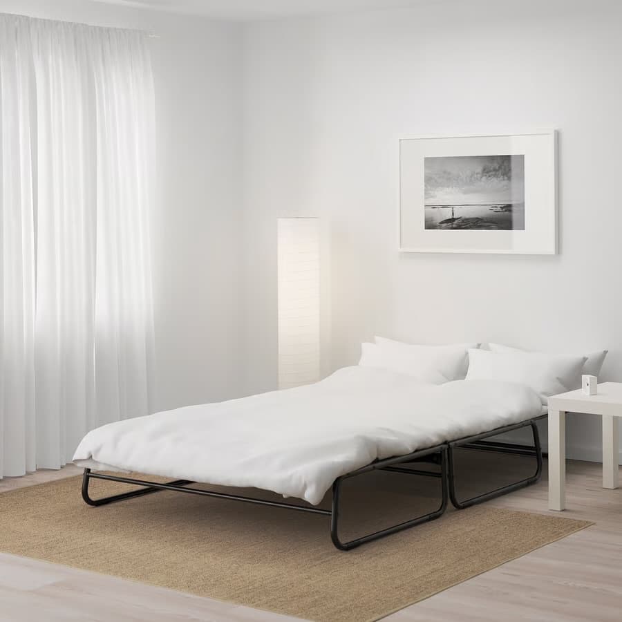 HAMMARN sofa-bed, Knisa dark grey/black