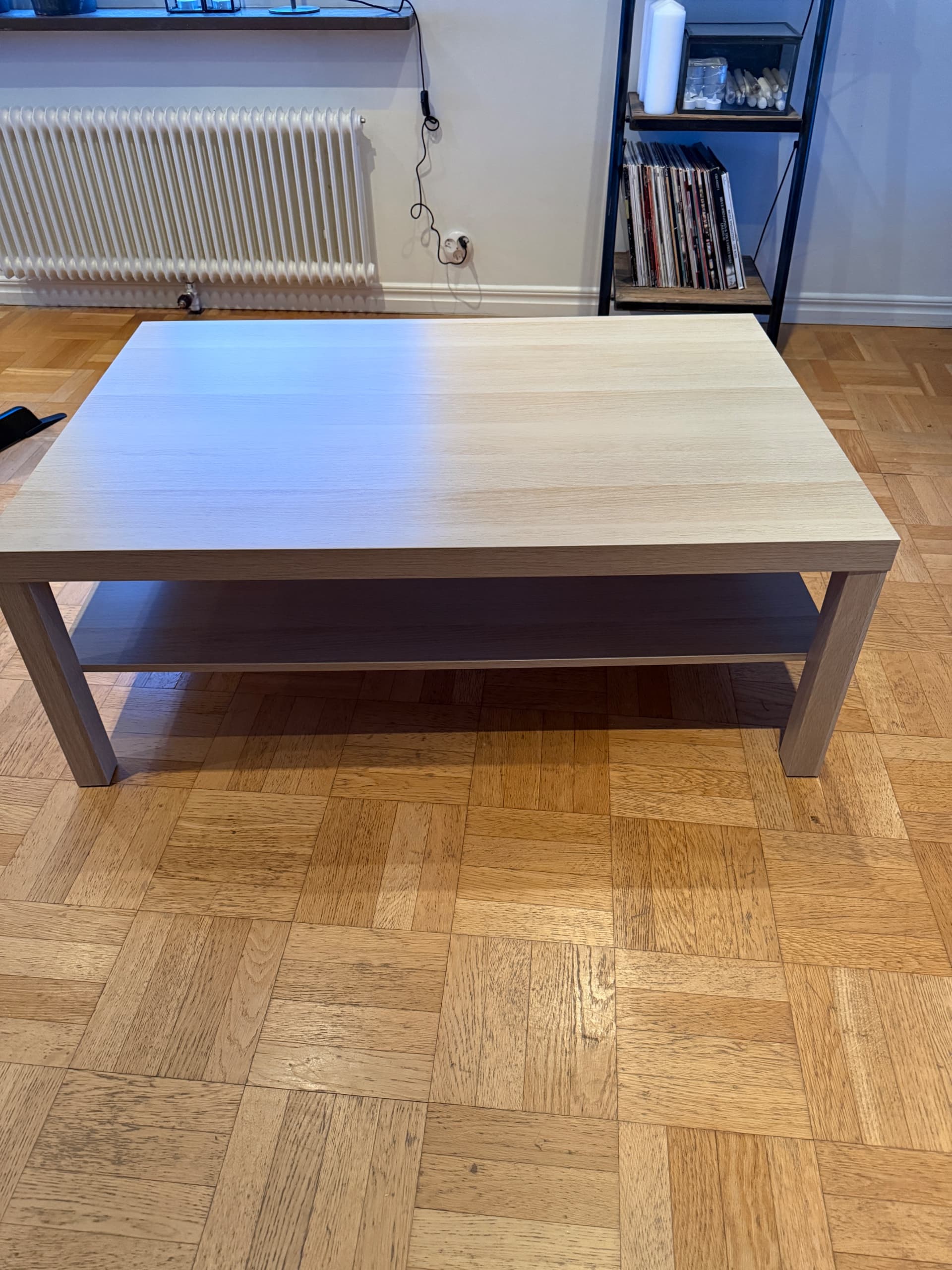 LACK coffee table, white stained oak effect, 118x78 cm