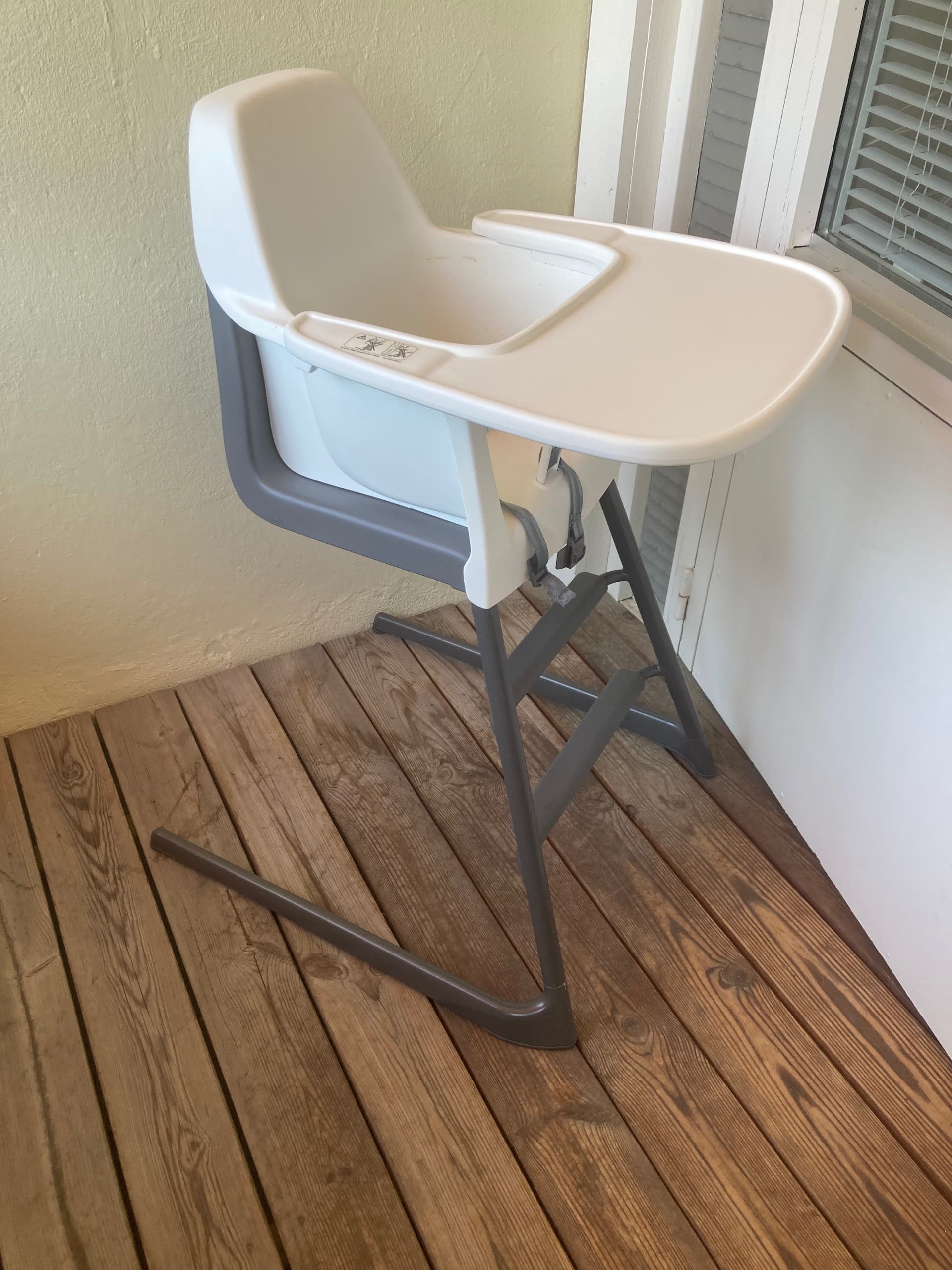 LANGUR junior/highchair with tray, white
