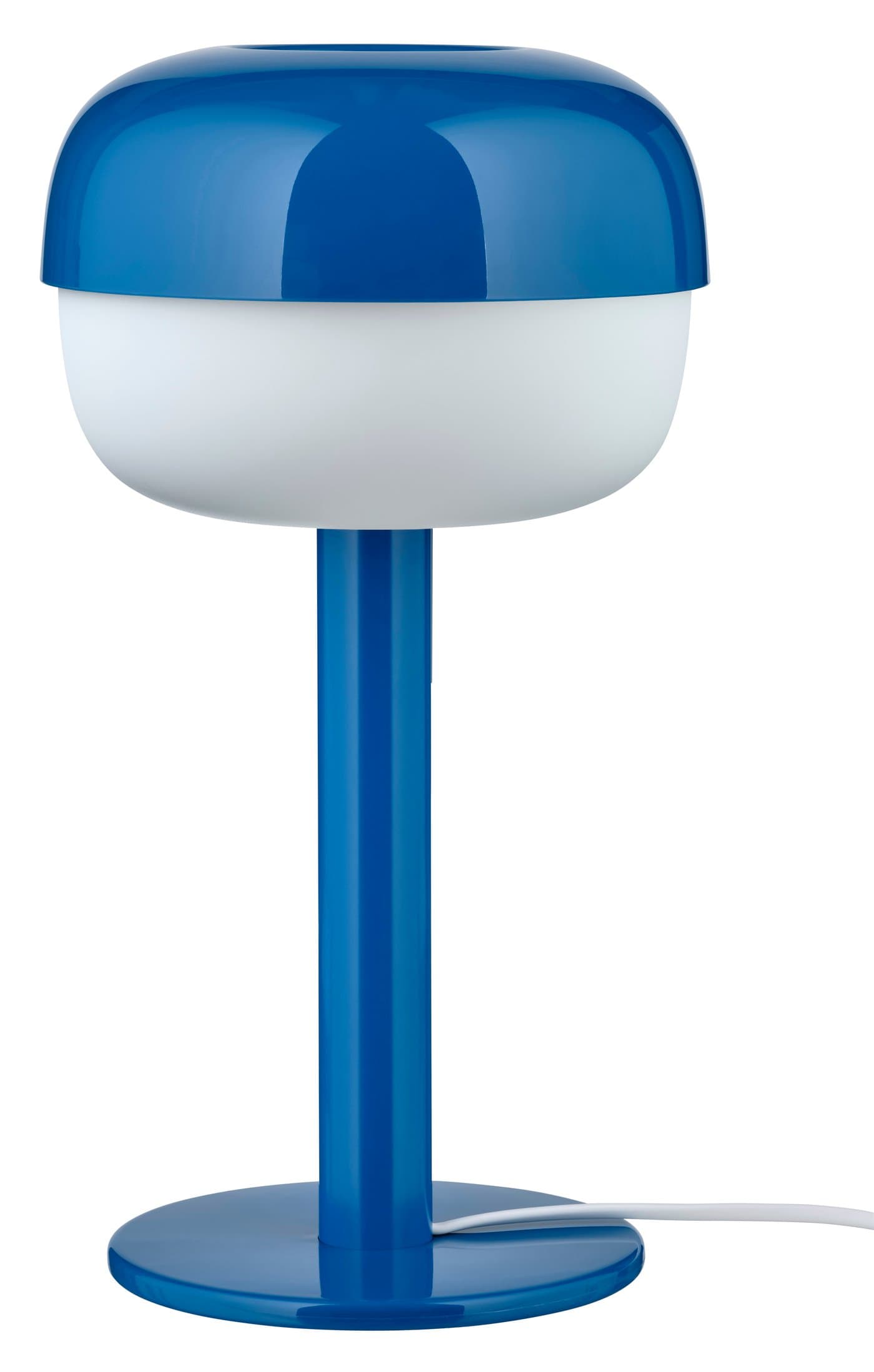 BLÅSVERK bordslampa, blå, 36 cm