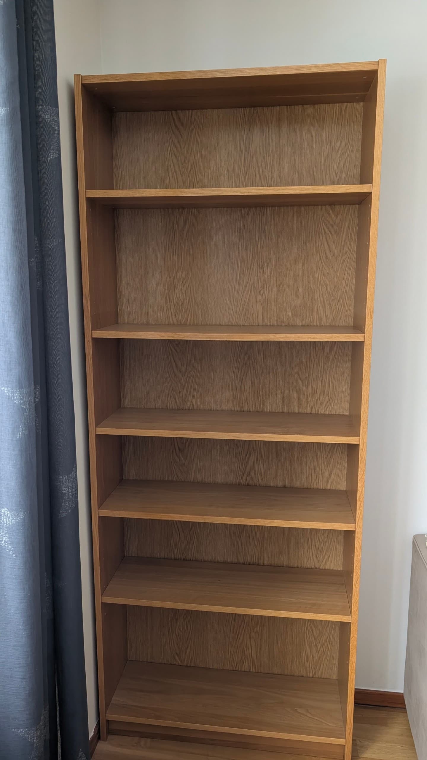 BILLY bookcase, brown walnut effect, 80x28x202 cm